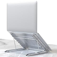 Klsniur Laptop Stand Tablet Laptop Holder Stand Foldable Ventilated Adjustable Laptop Computer Holder Desk Stand Universal Lightweight Ergonomic