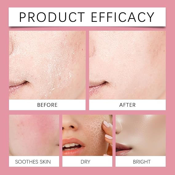 Face and Body Serum, Moisturising and Plumping, Nourishes Skin, Softens Blemishes and Soothes Irritated Skin (Red, Pack of 2)