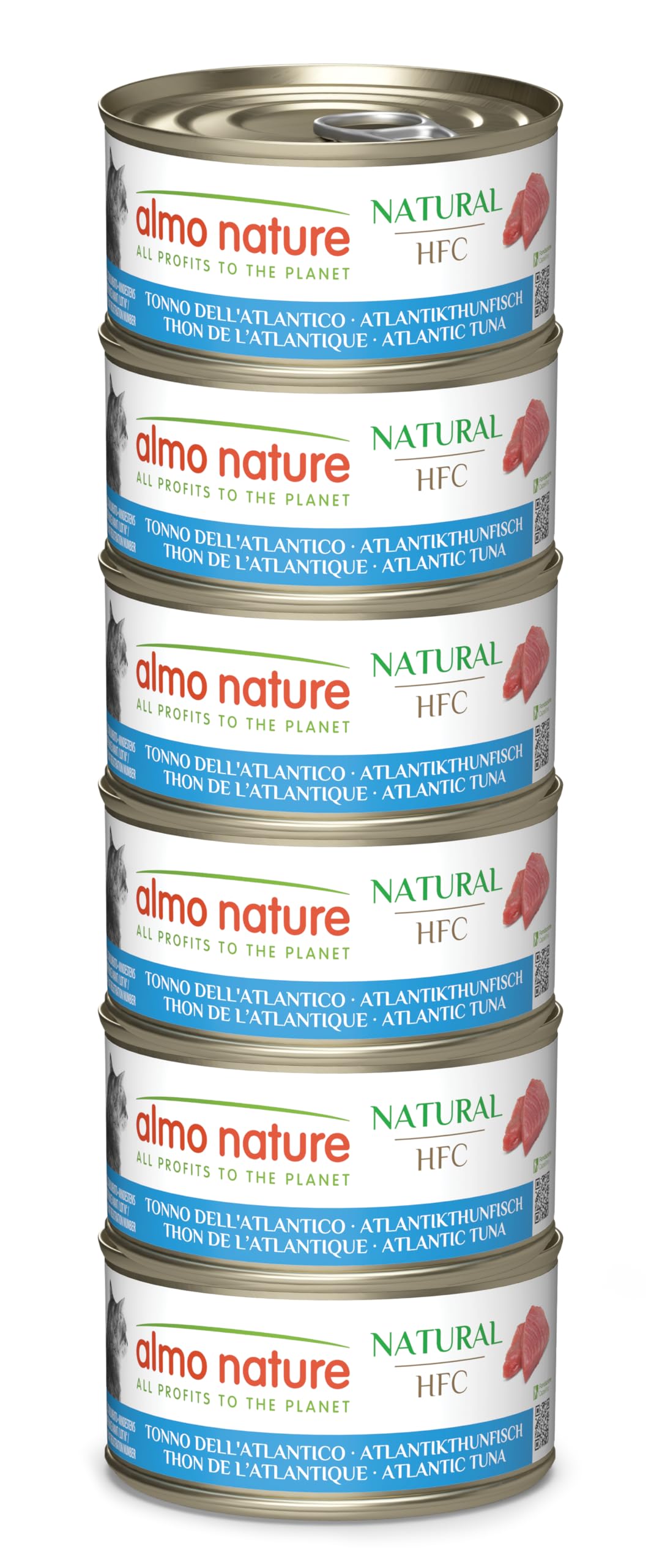 ALMO NATURE Cat Lattina Multipack 6x70G TONNO DELL'ATLANTICO