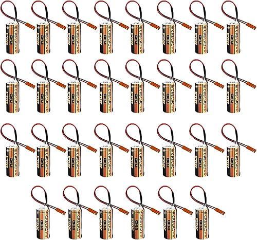 Meewellvetry (30 Pack) Fuji FDK CR8.LHC 3V 2600mAh Replacement Lithium Battery for Fuji fdk cr8-lhc PLC Controller Backup Battery