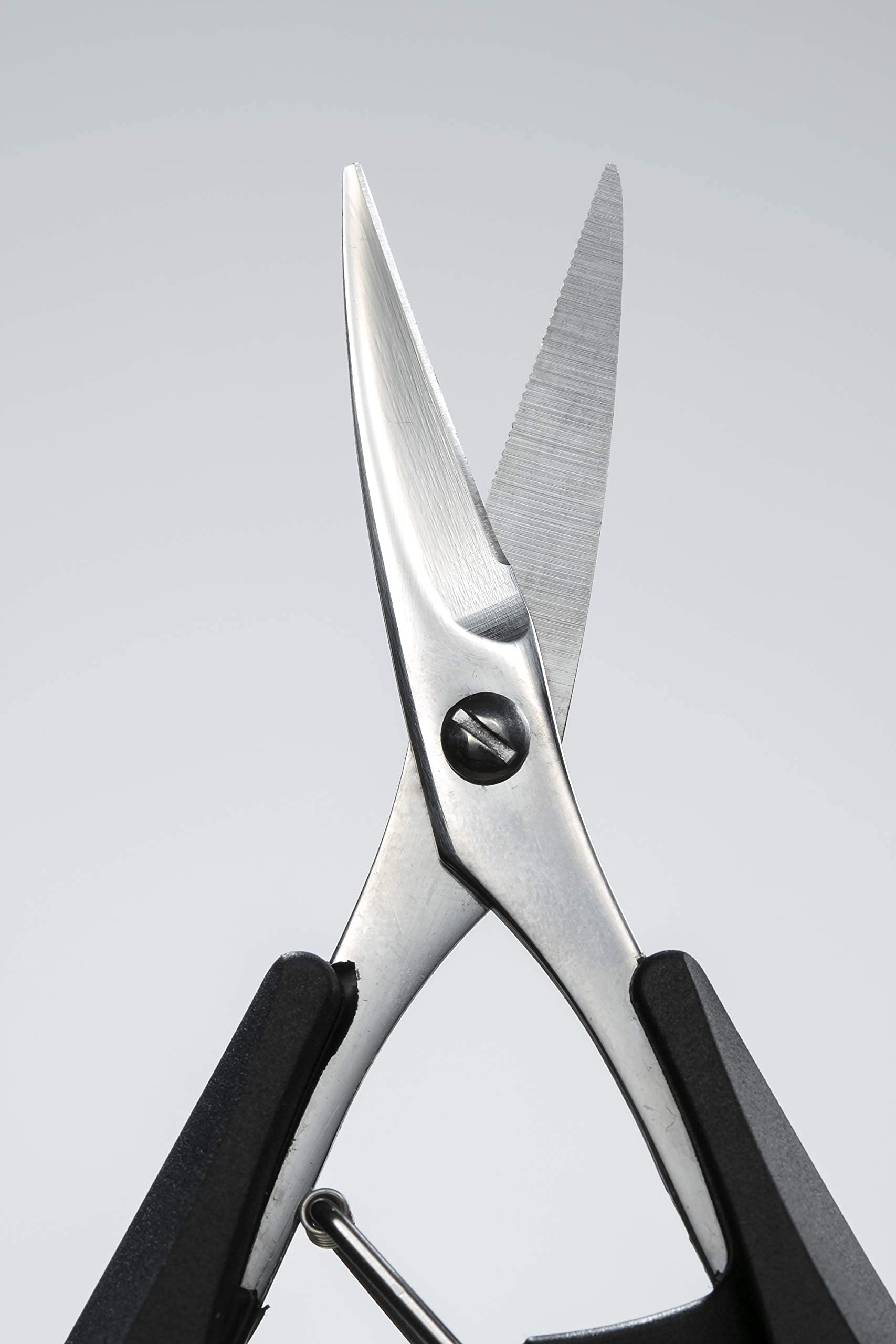 Seki EDGE SS-205 | Made in Japan | Tijeras de uñas de acero inoxidable | afiladas a mano | mangos ergonómicos | para uñas y cutículas | también para uñas finas, blandas y acrílicas