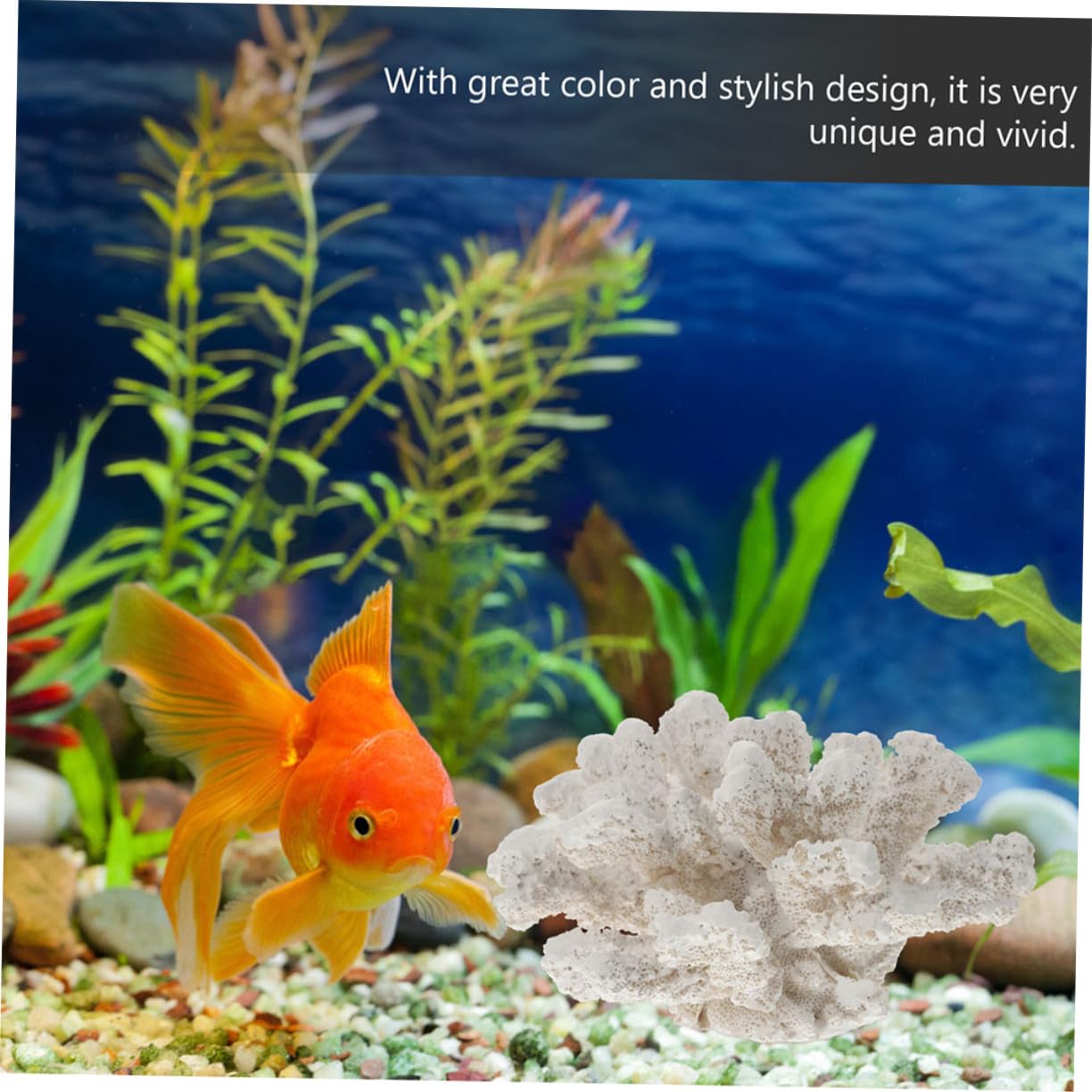 Toyvian Décoration Aquarium Corail Artificiel Faux Corail Résine Ornement Accessoire pour Aquarium Décoration Créative