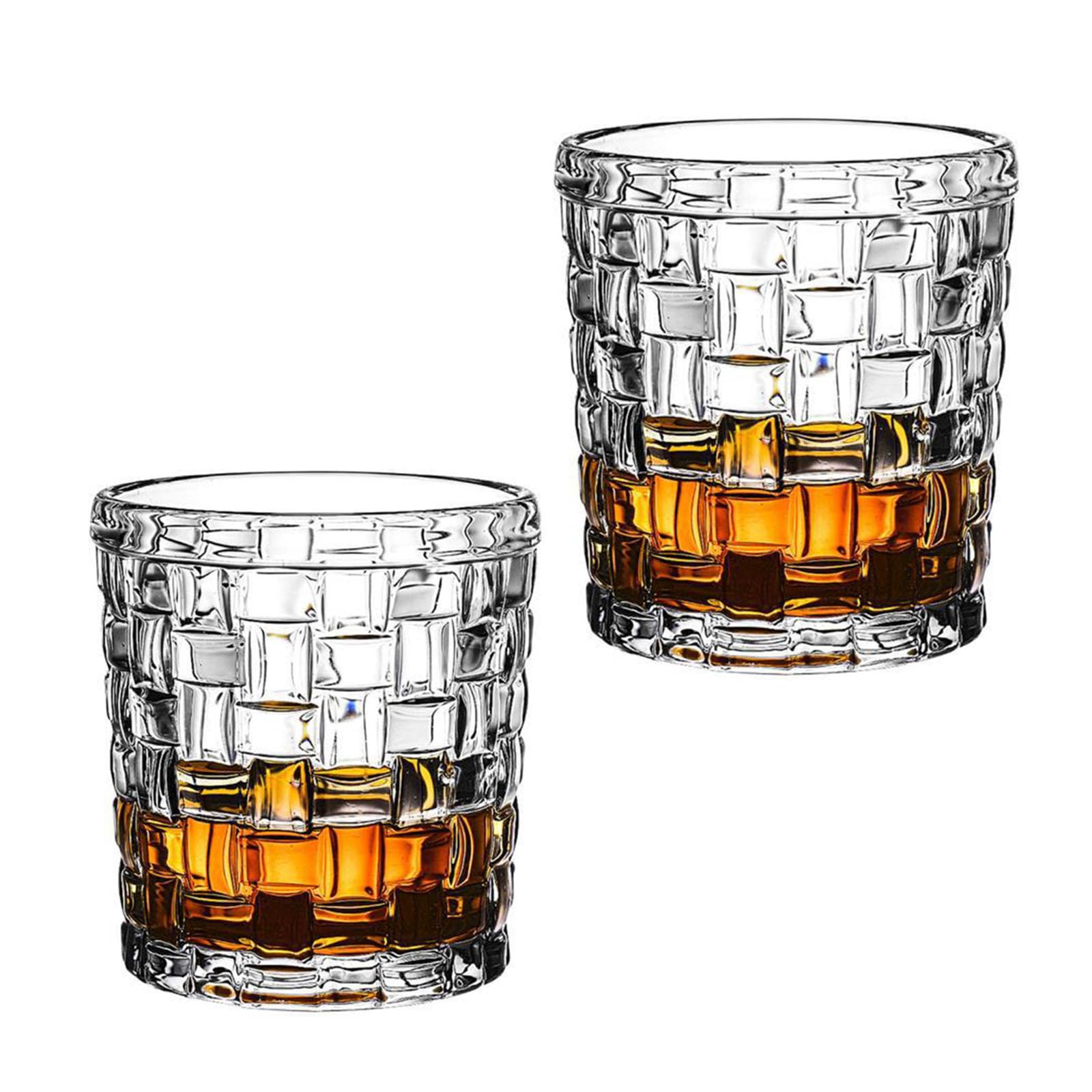 Verres à whisky en cristal premium au design élégant sans plomb pour bourbon