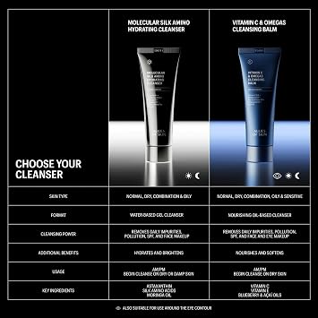 Allies of Skin Vitamin C & Omegas Cleansing Balm | Daily Makeup Remover to Dissolve Waterproof Mascara and SPF | Ophthalmologically Tested for Sensitive Eyes & Skin (3.4 Fl oz)