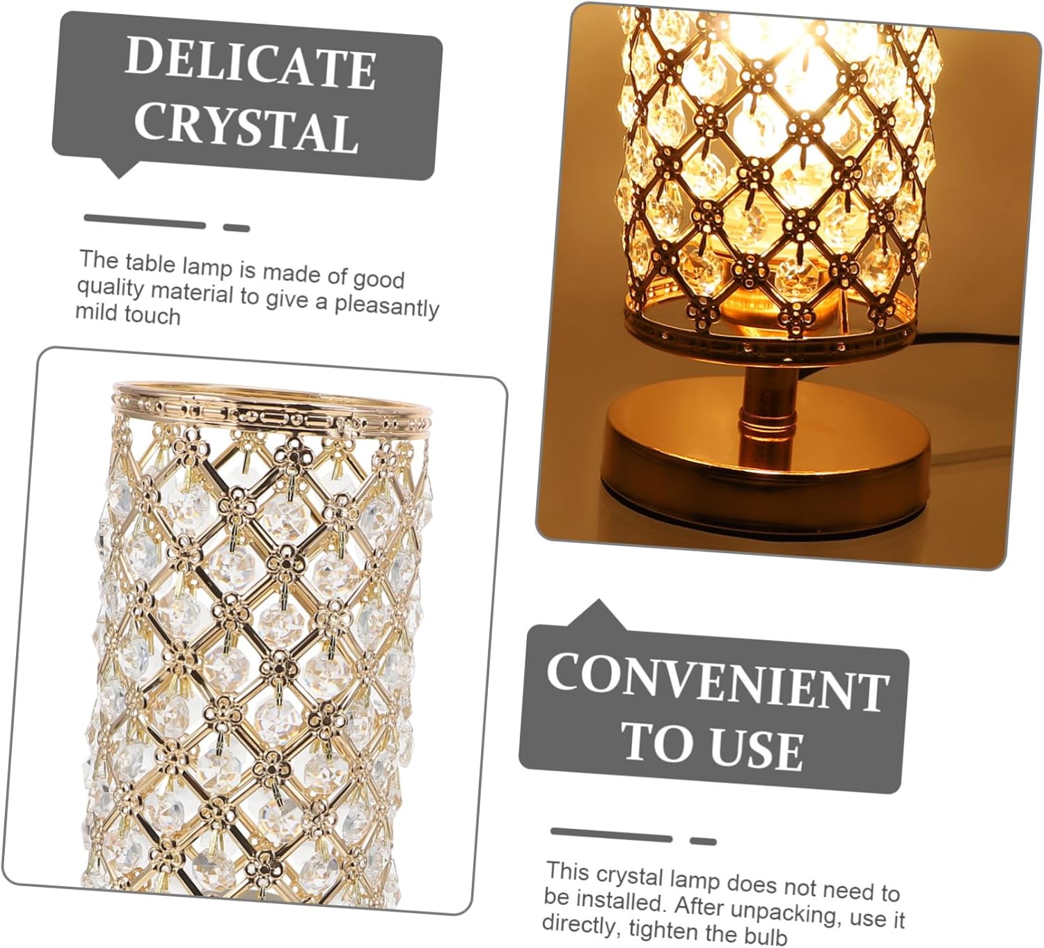 Decorative Table Lamp for Living Aesthetic Desktop Atmosphere Adornment Indoor Use