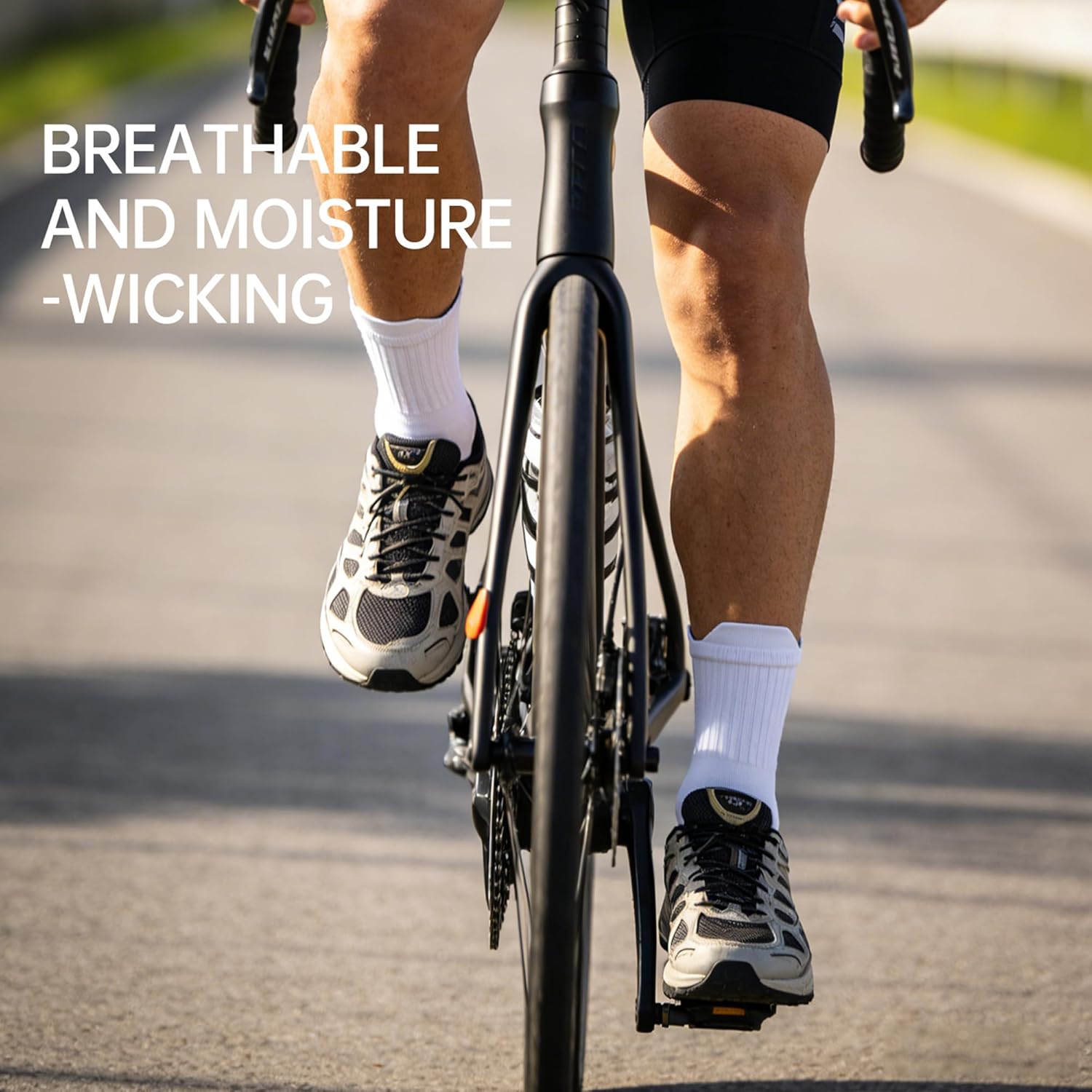 Football and Basketball Anti slip Socks 15-20mm 2/3 Pair Suitable for Sports, Running, Hiking, Outdoor Complete size