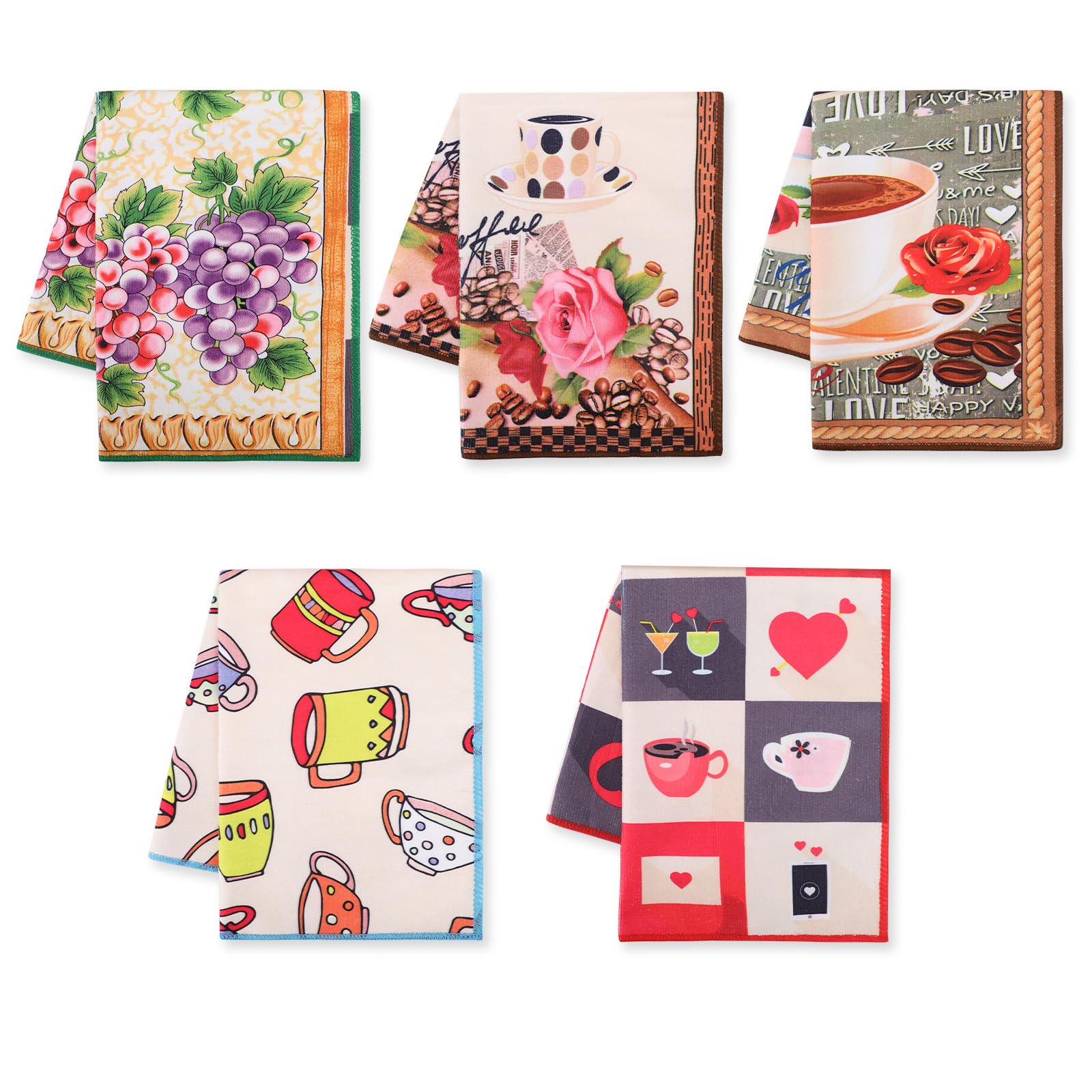 Set 5 Strofinacci Cucina Cotone - 40x55cm, Assorbenti, Morbidi, Per Lavastoviglie - Foto 9