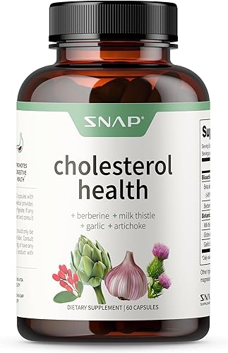 Miniatura 1 de Snap Supplements Colesterol Health - Apoya los niveles saludables de colesterol y la salud natural del corazón, 60 cápsulas