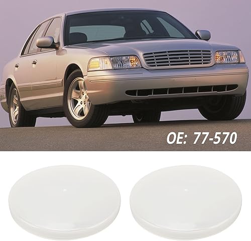 Miniatura 4 de Lente de cúpula redonda, 2 lentes de cubierta de luz de cúpula de ticket de 5 pulgadas 77570 de repuesto para CROWN VICTORIA 19982011