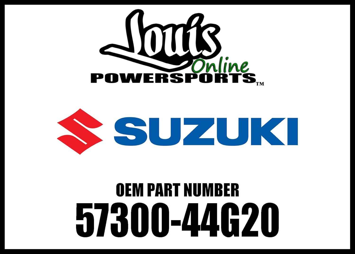 57300-44G20-000 Suzuki Lever assy,brake (black color) 5730044G20000