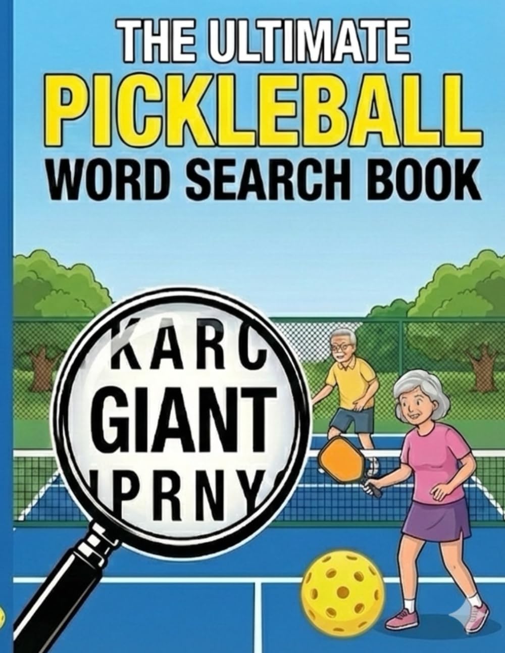 THE ULTIMATE PICKLEBALL WORD SEARCH BOOK: Large Print Puzzles for Active Seniors | Mental Focus Drills, Court Slang, and Fun for Partners