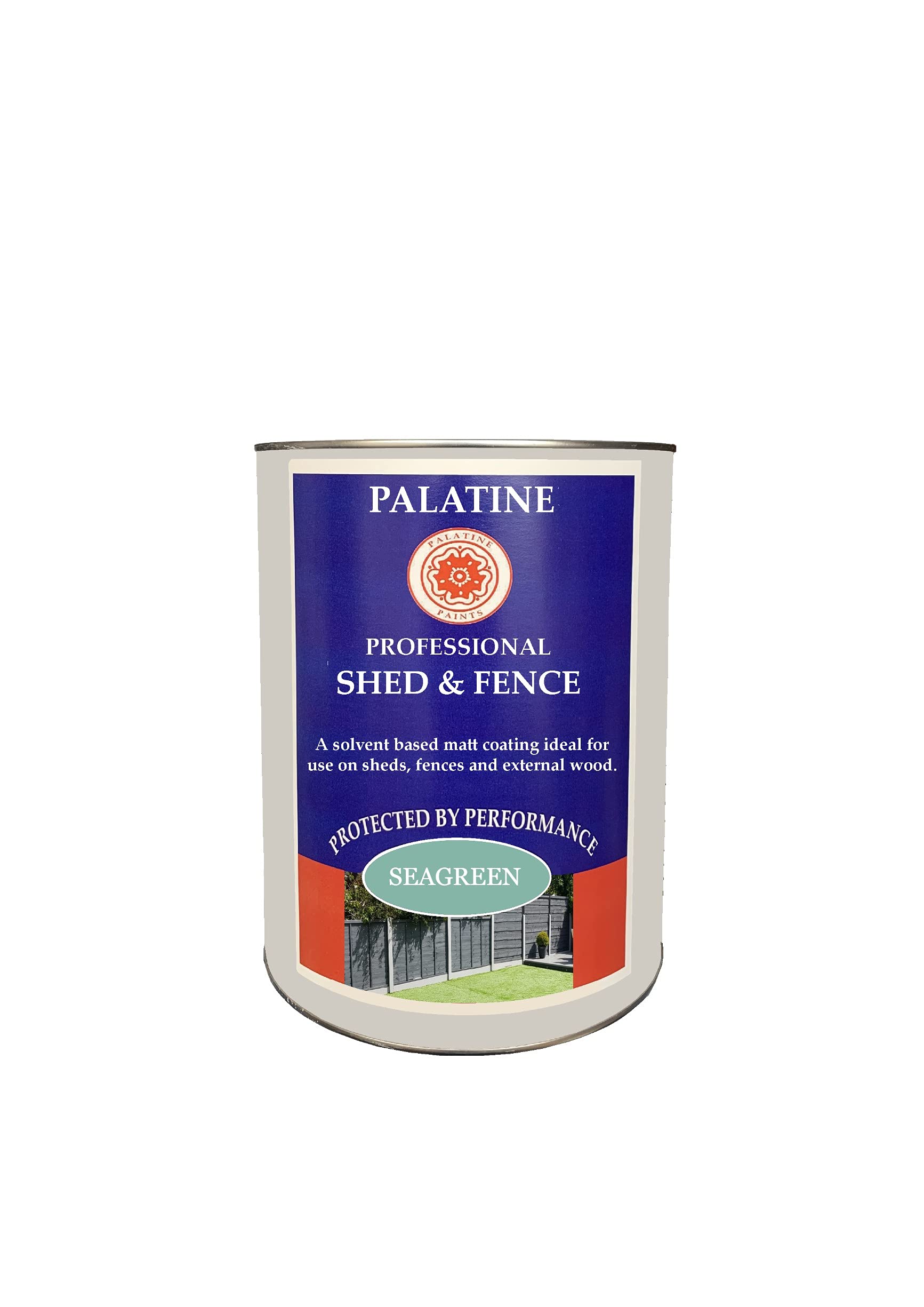 Palatine Professional Shed & Fence 2.5lt | Oil Based Paint for use on Sheds & Fences (Seagreen)