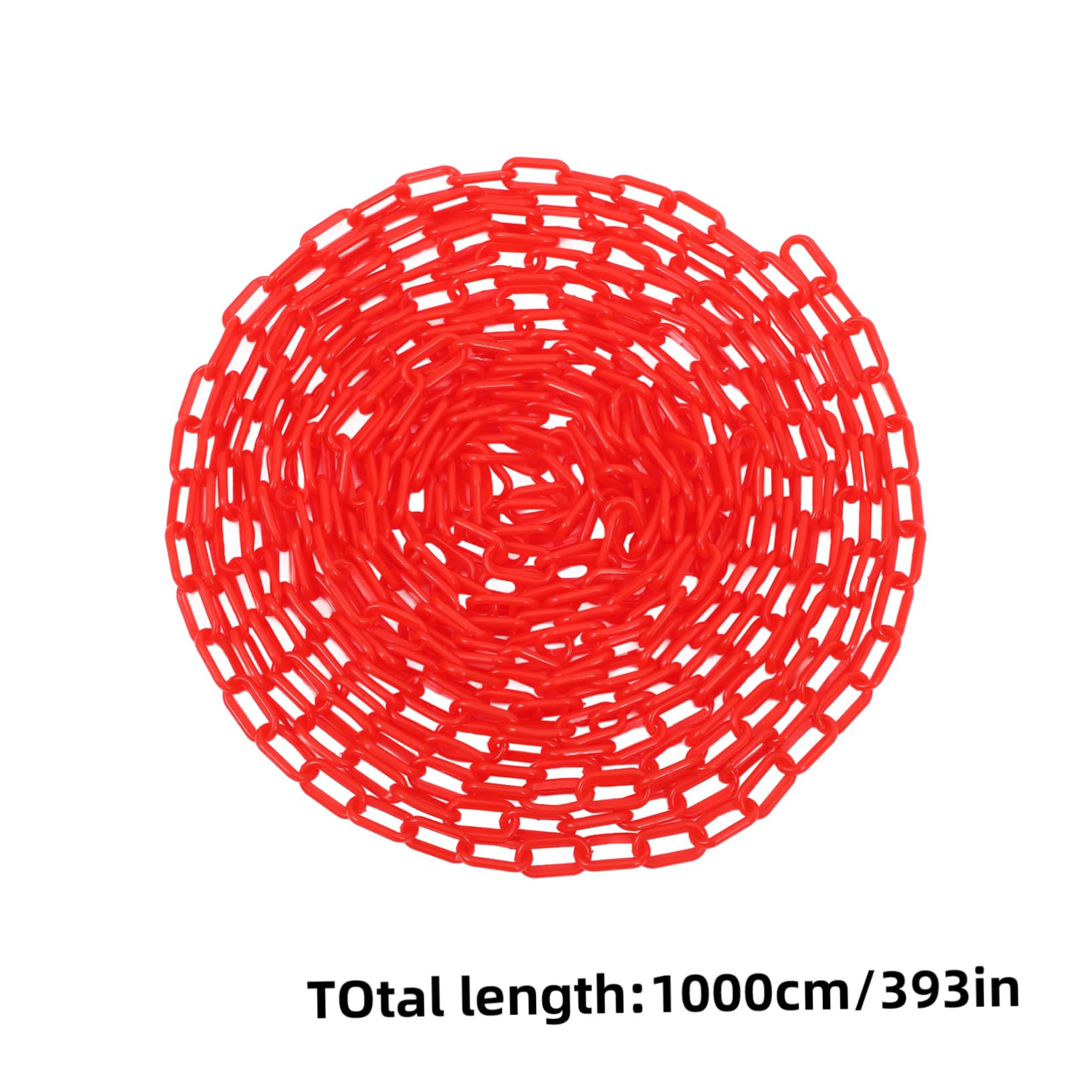 FUNOMOCYA High-Strength Plastic Barrier Chain Plastic Chain Links Weatherproof Safety Link Crowd Control Barriers Garden Fence Decoration