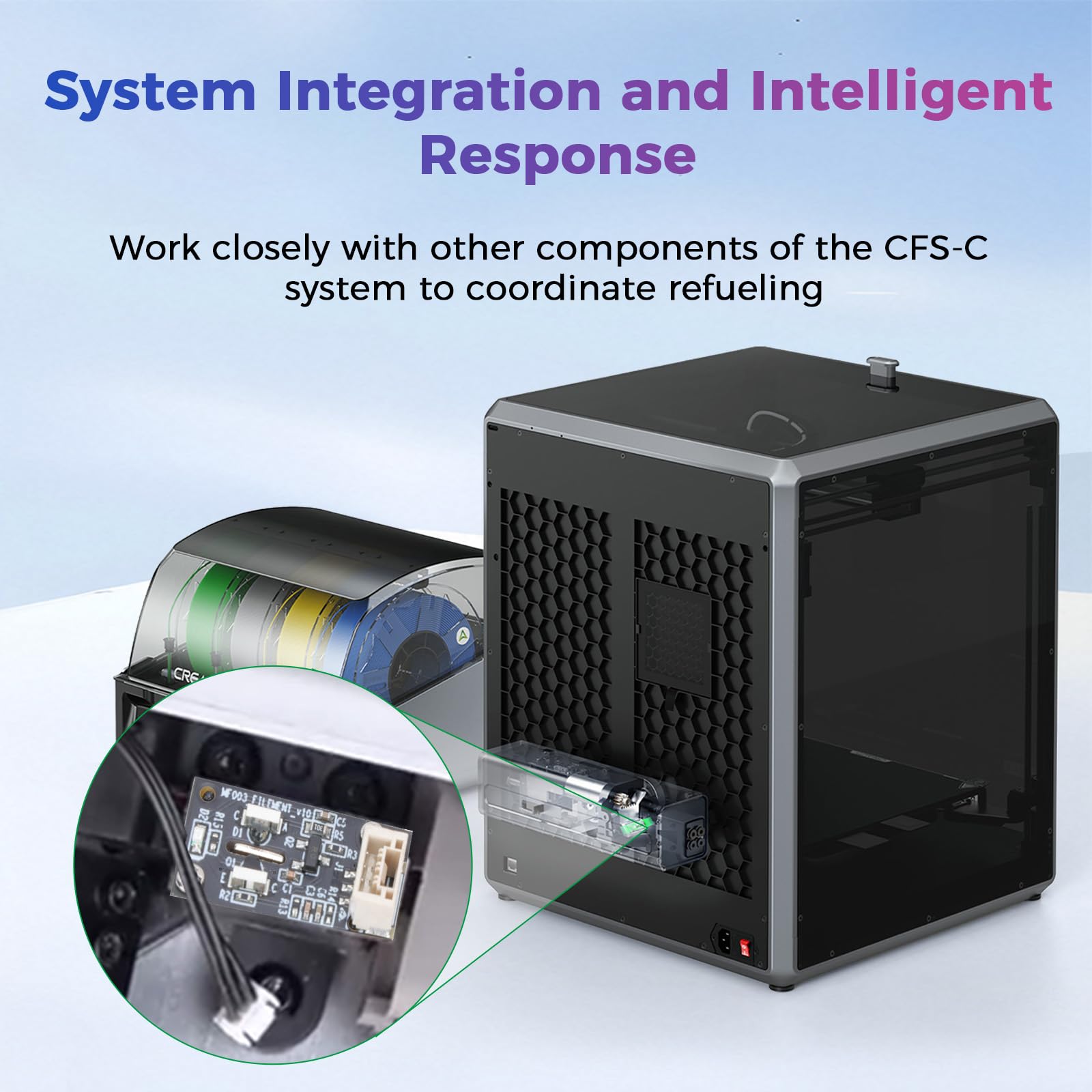 Amazon | Creality CFS-C バッファフィラメント破断検出、材料振れ検出