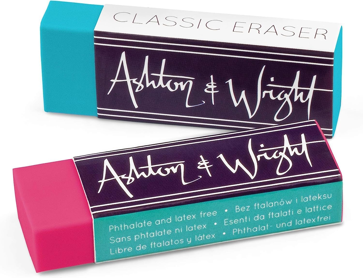 Ashton and Wright - Classic Eraser - Latex Free Plastic Rubber (Tropical Neon, Pack of 10) - Image 4