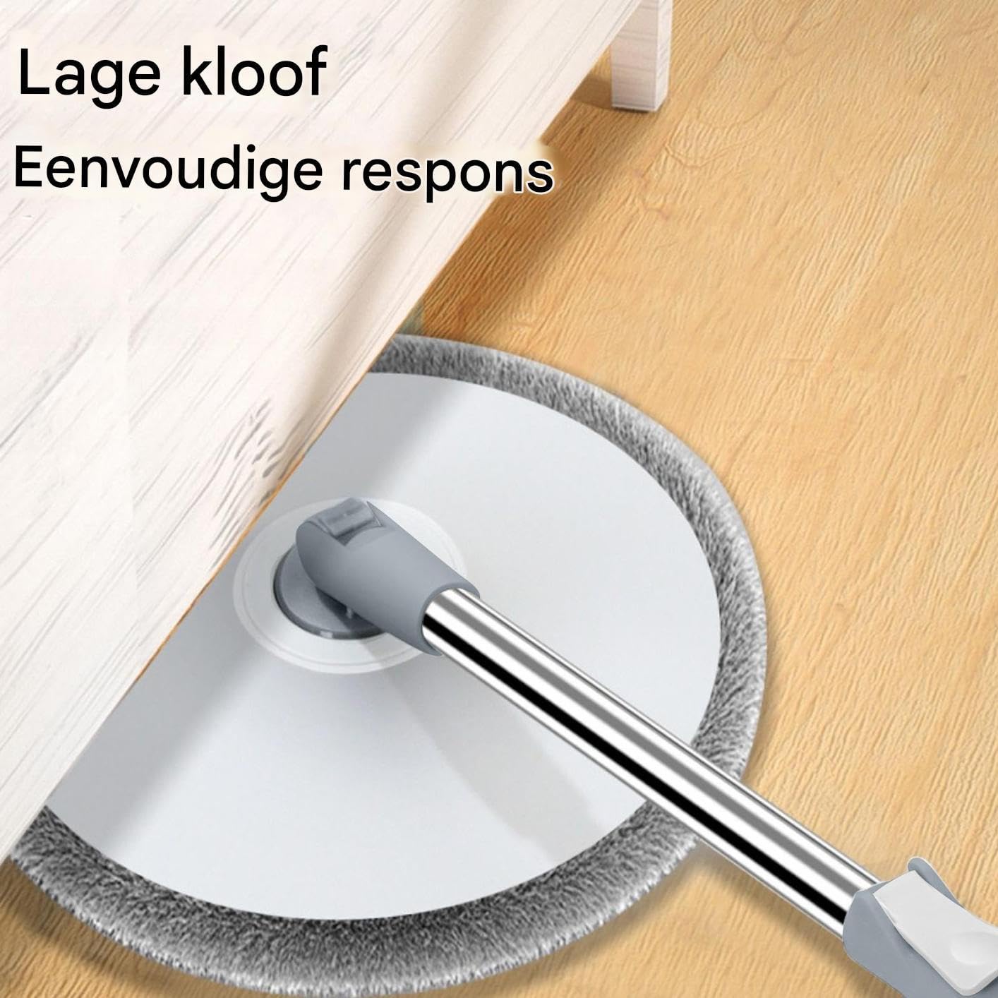 Fregona Con Cubo Compacto, Ligero, Doméstico, Limpieza | Kit Fregona Giratoria Con Cubo Individual Y Escurridor para Todo el Hogar, Suelos de Madera Noble, Mármol, Cocina, Baño y