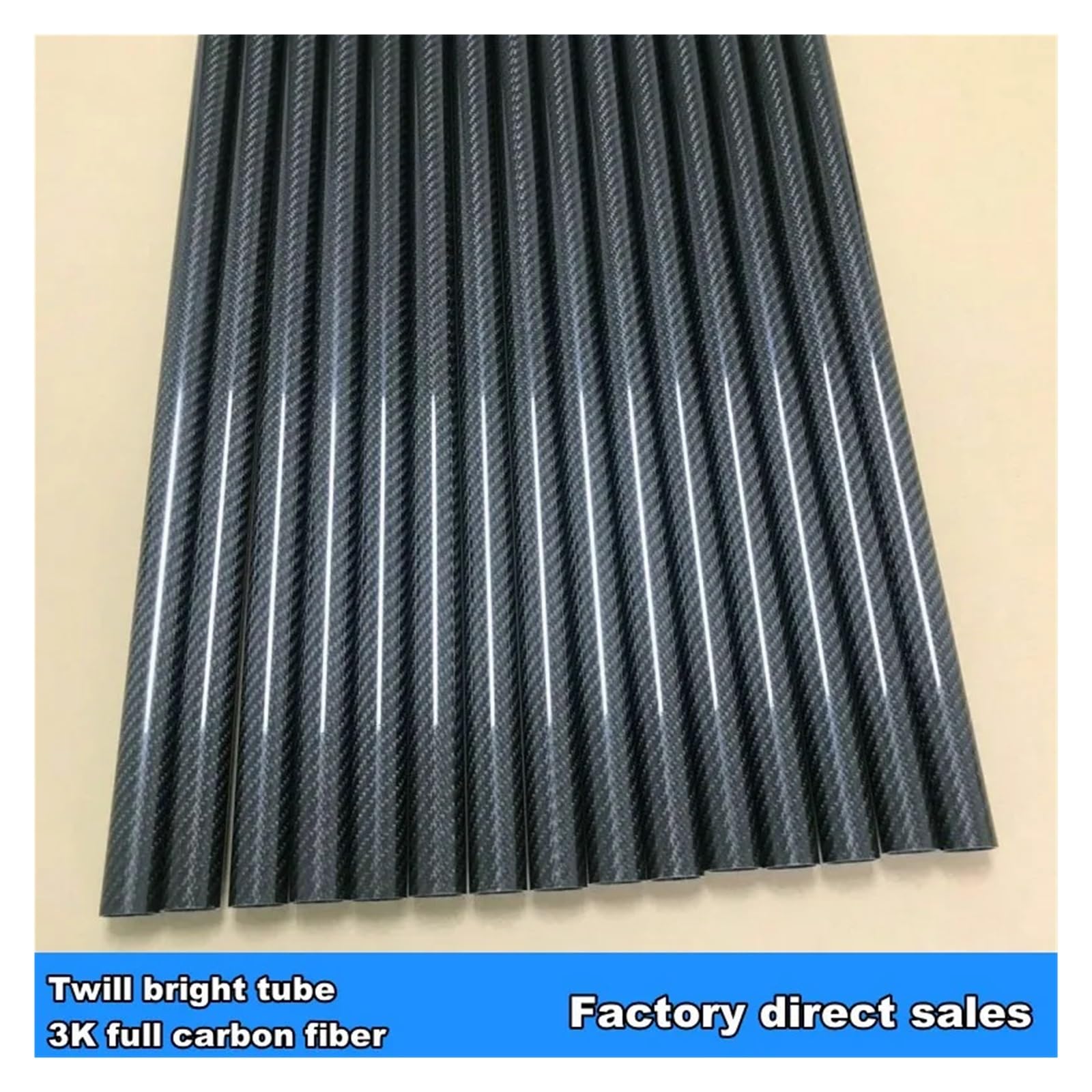 Tube En Fiber De Carbone Tube en Fiber de carbone 3K, longueur 1000mm, flèche d'avion(60x58x800mm 1PCS)