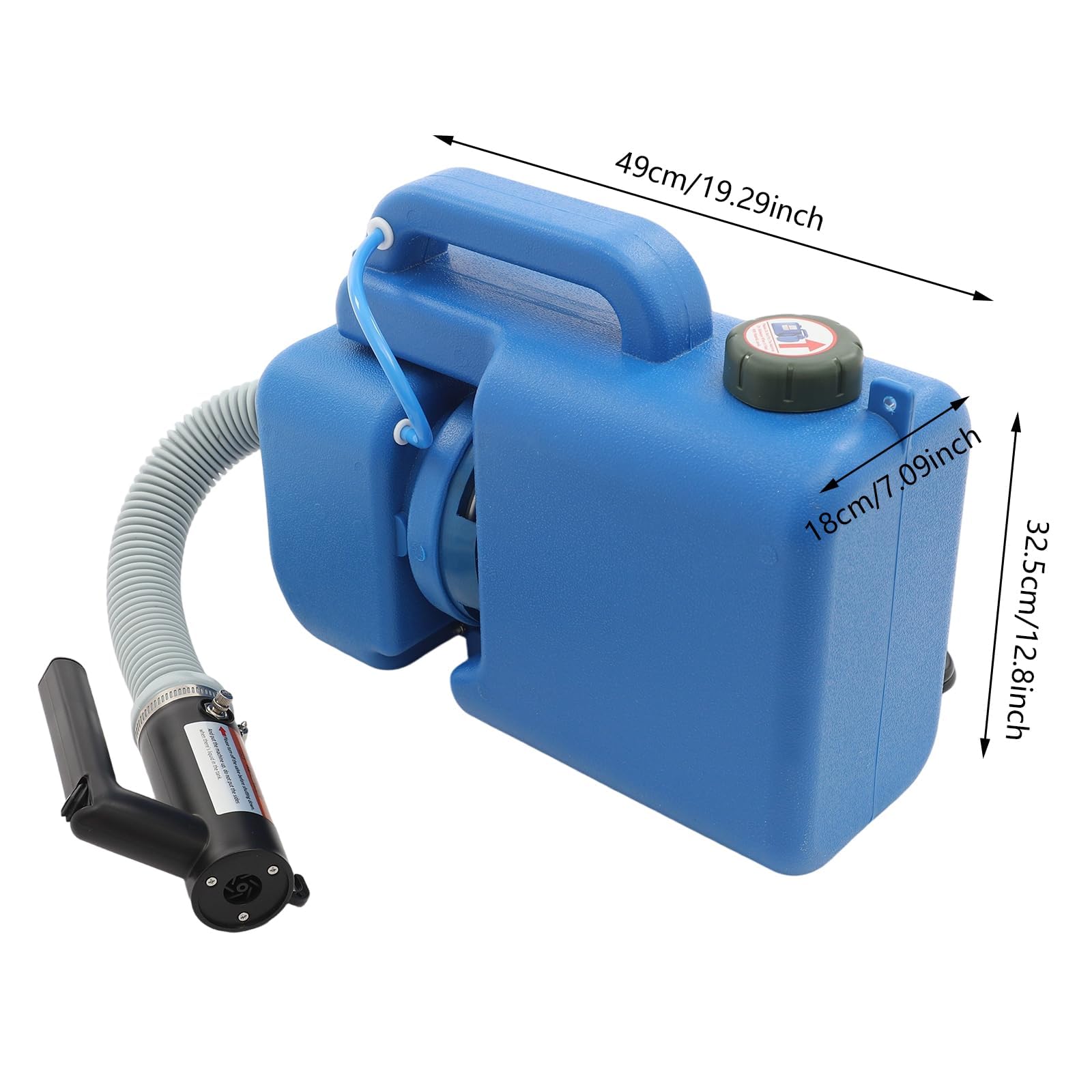 Nebulizzatore elettrico ULV da 8 litri (2 galloni) con atomizzatore a zaino, distanza di spruzzatura dell'atomizzatore a nebbia da 32,8 piedi, macchina nebulizzatore per giardino domestico, cortile, h