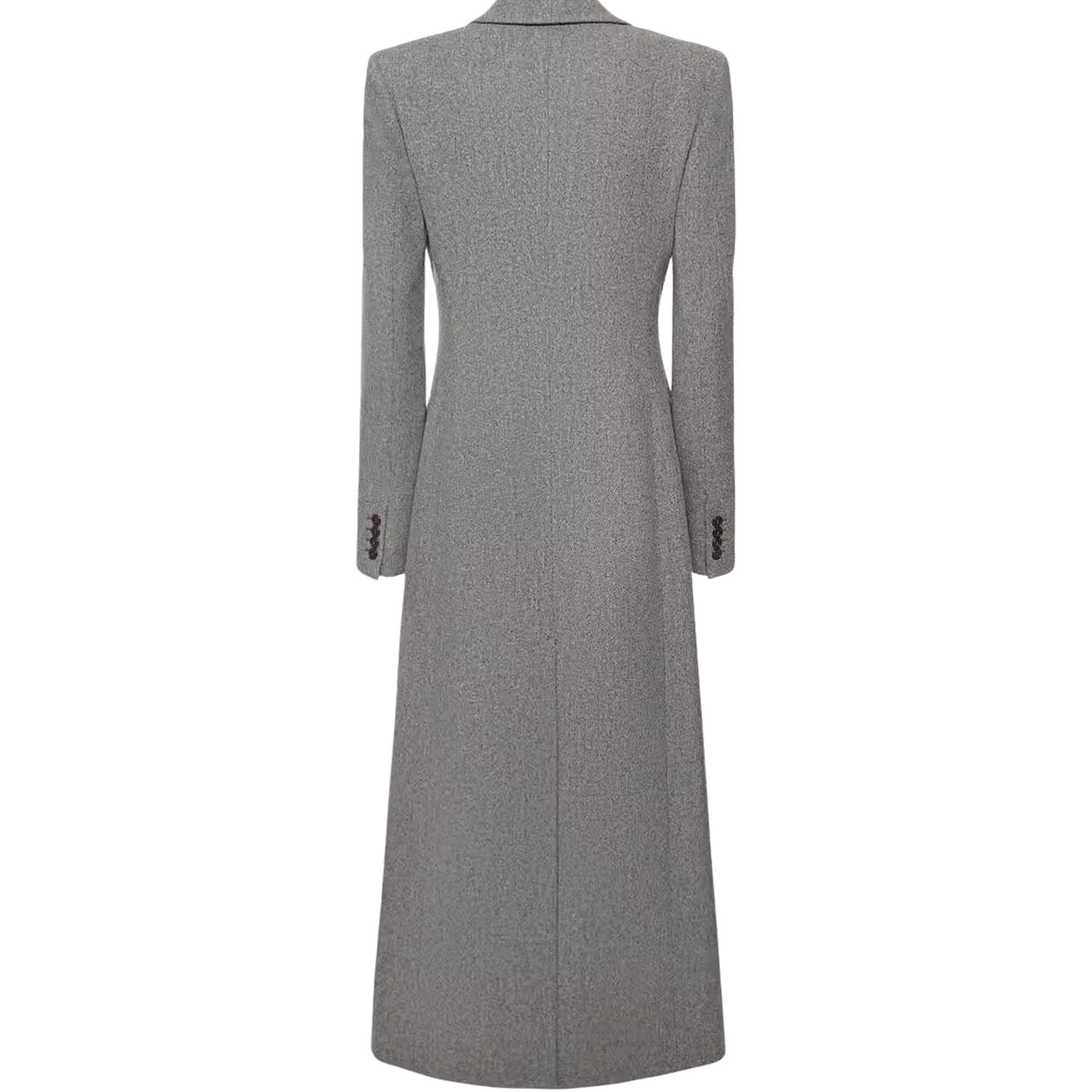 Trench d'hiver élégant pour femme avec revers cranté | Veste trench longue, manteau classique, col à revers, boutons sur le devant, couche d'hiver décontractée et élégante