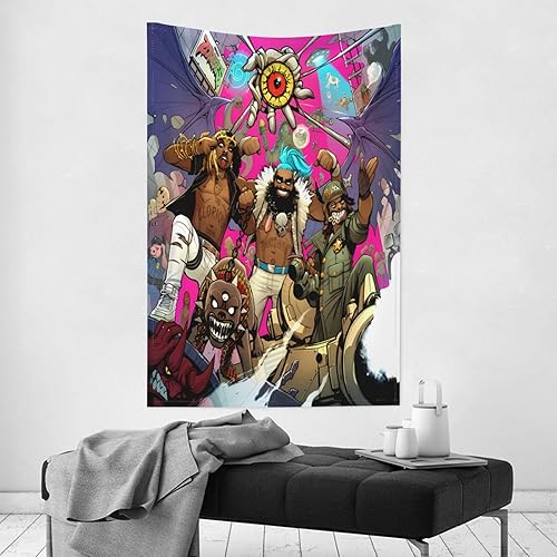 Miniatura 2 de BESUCHER Flatbush Hip Hop Zombies - Tapiz de banda de música para colgar en la pared, tapiz decorativo para dormitorio, hogar, habitación, fiesta,