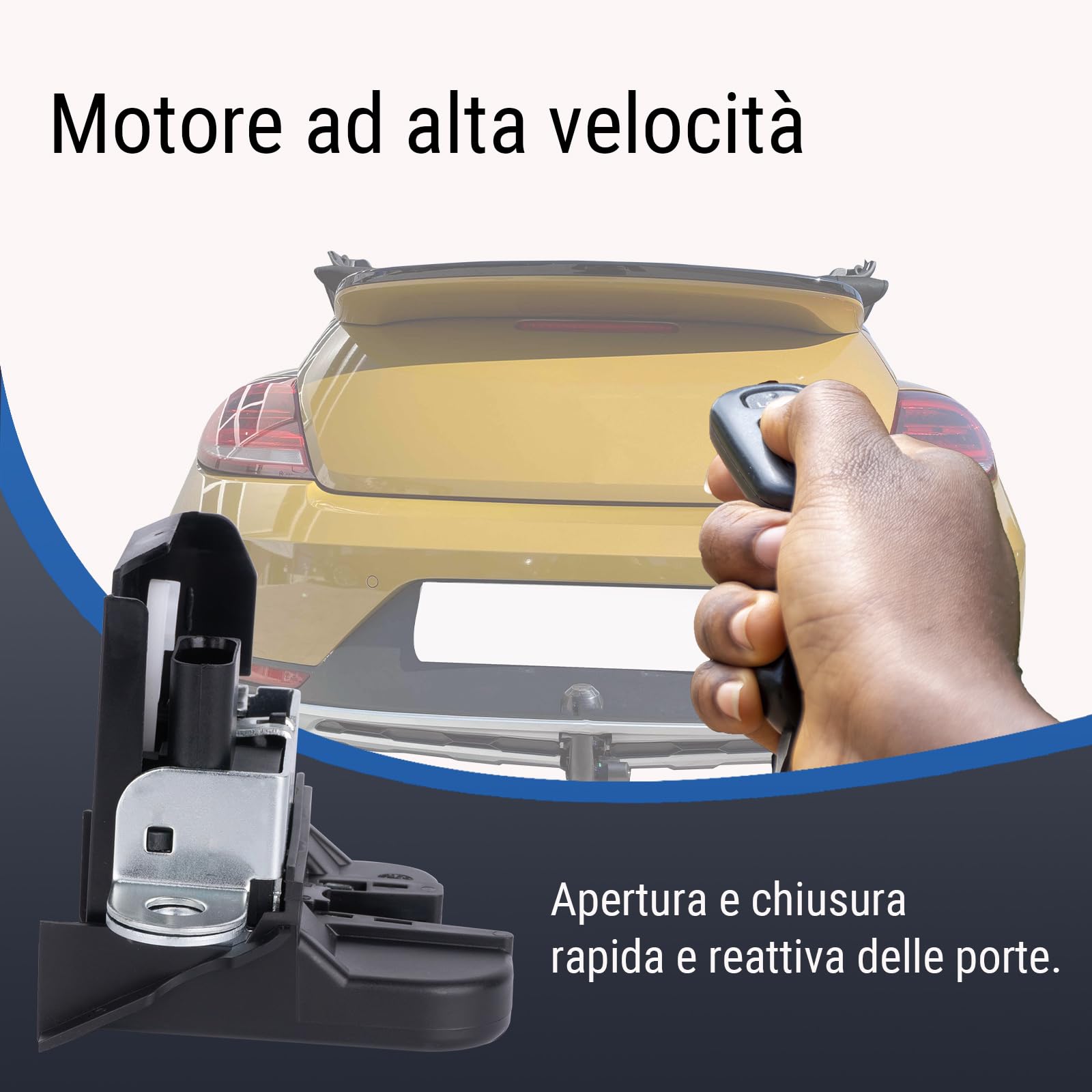 5G6827505 Serratura del Bagagliaio Portellone, Attuatore de Interruttore de Attuatore del Bagagli Posteriore Compatibile con VW Tiguan 2007-2016 e Golf 7 2012-2019