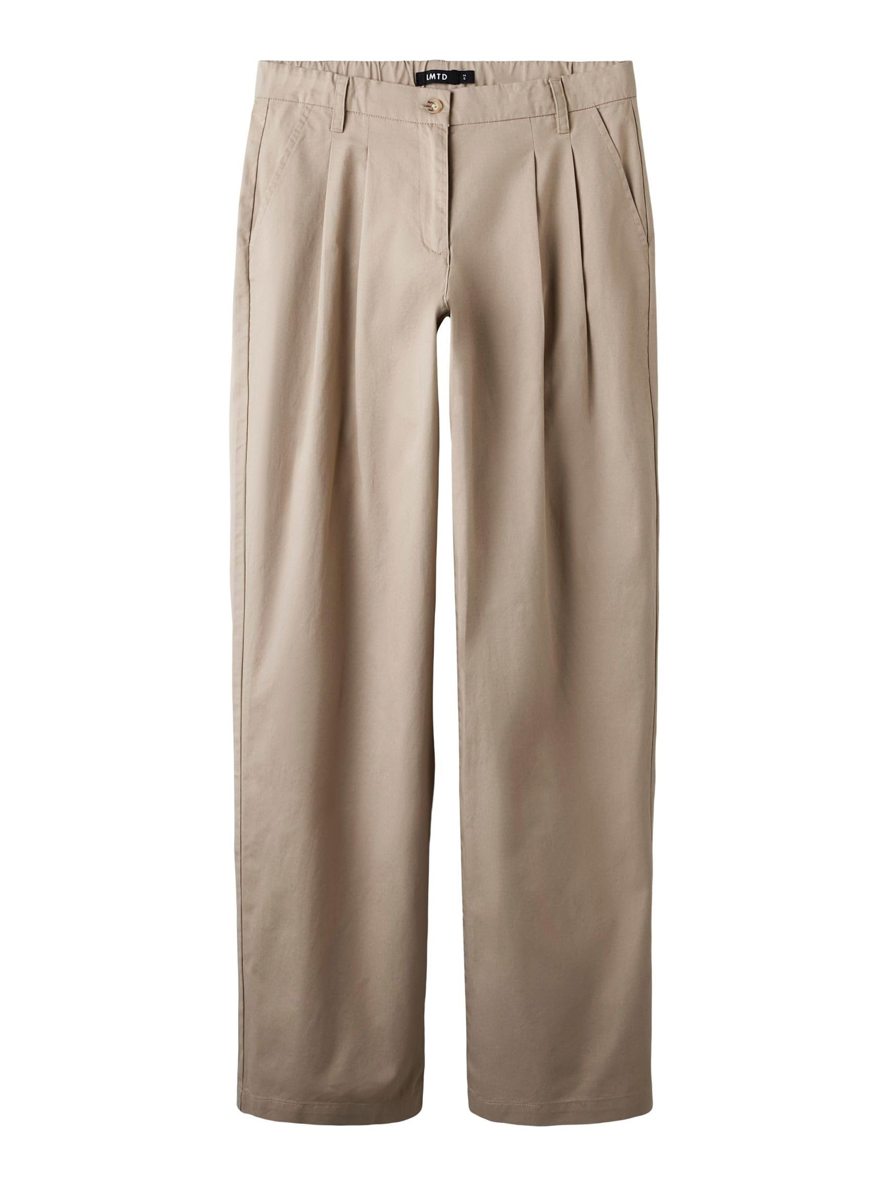 Lmtd Damen Nlflyndt Lw Pleat Loose Pant Noos, Savannah Tan, 164 EU