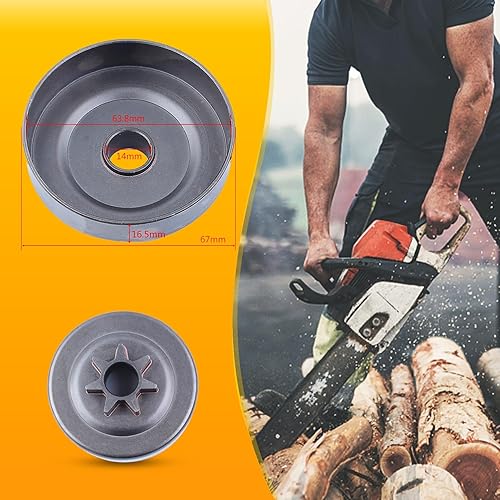 Miniatura 4 de Bomba de aceite de tambor de embrague Placa de barra de freno Kit de barra de estrangulador para motosierra Husqvarna 142 137 136 36 41