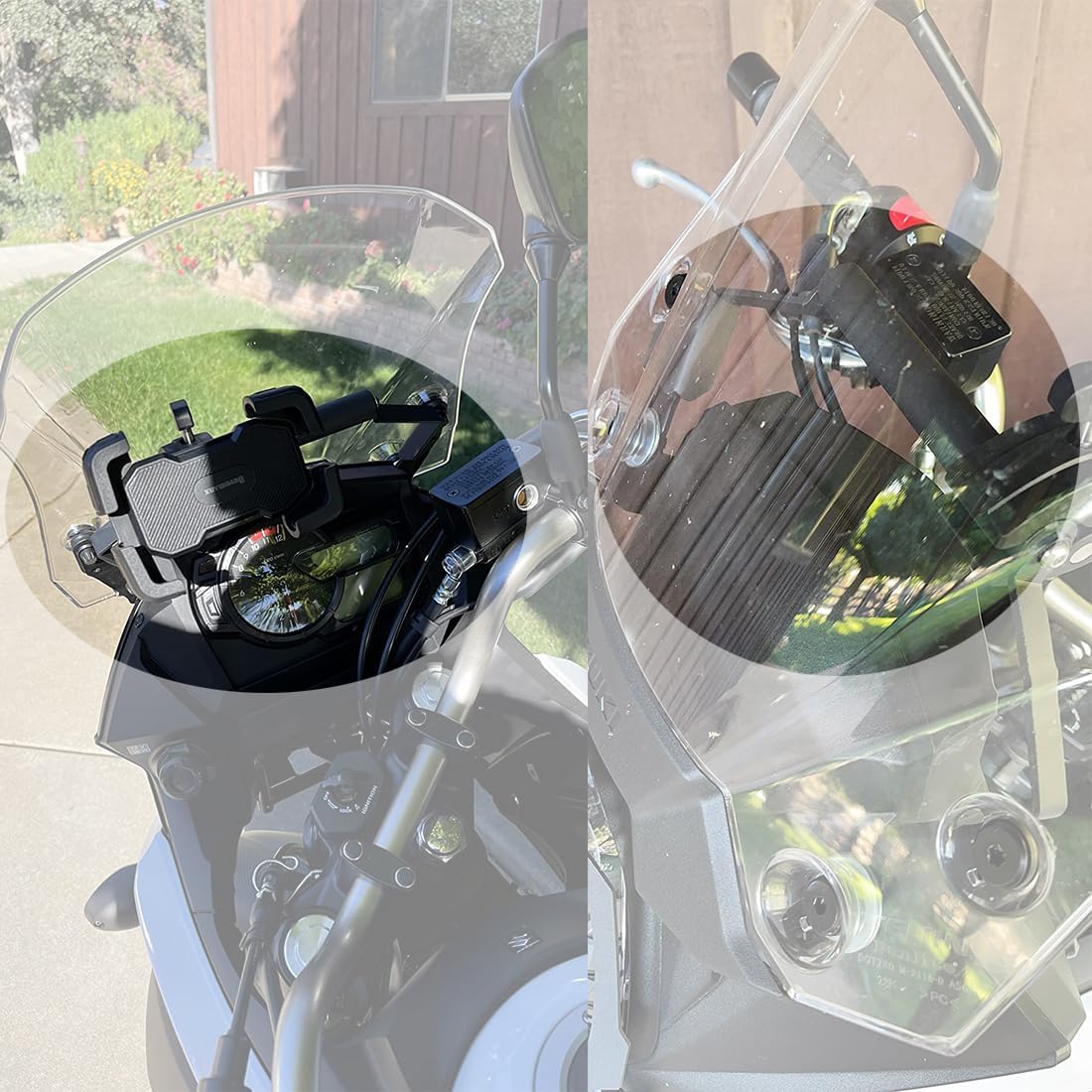 Smartphone/GPS Bar Mount for V-Strom 1000 DL1000 2017-2019 Motorcycle Mobile Phone Stand Holder 12mm 22mm Expansion Crossbar Navigation Bracket Vstrom DL1000 Accessories