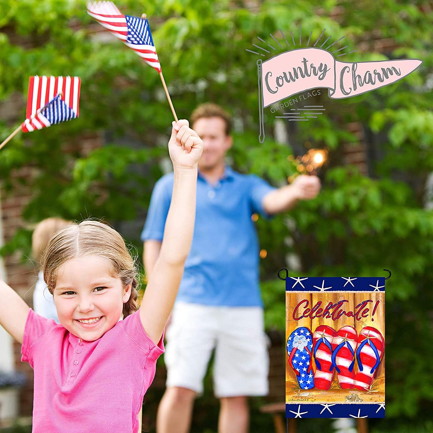 Seasonal Garden Flag Set of 10 12x18 Inch Double Sided Yard Flag Pack with Anti-Wind Clip and Stopper Outdoor Decorative Holiday Flags Spring Welcome Summer Banners for Outside : Patio, Lawn & Garden