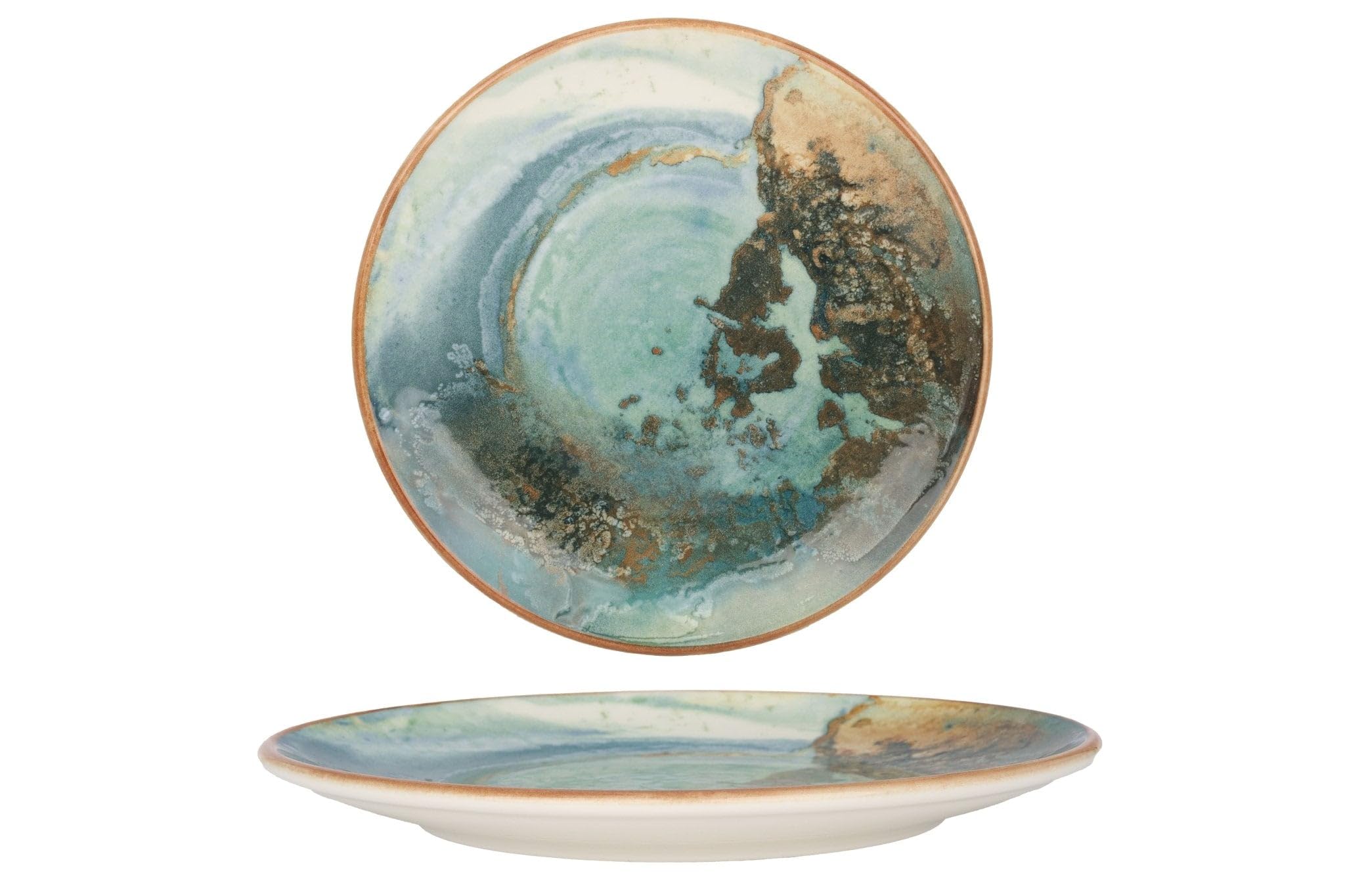 Bonna Platos de postre - Futura - Porcelana - 23 cm - juego de 6