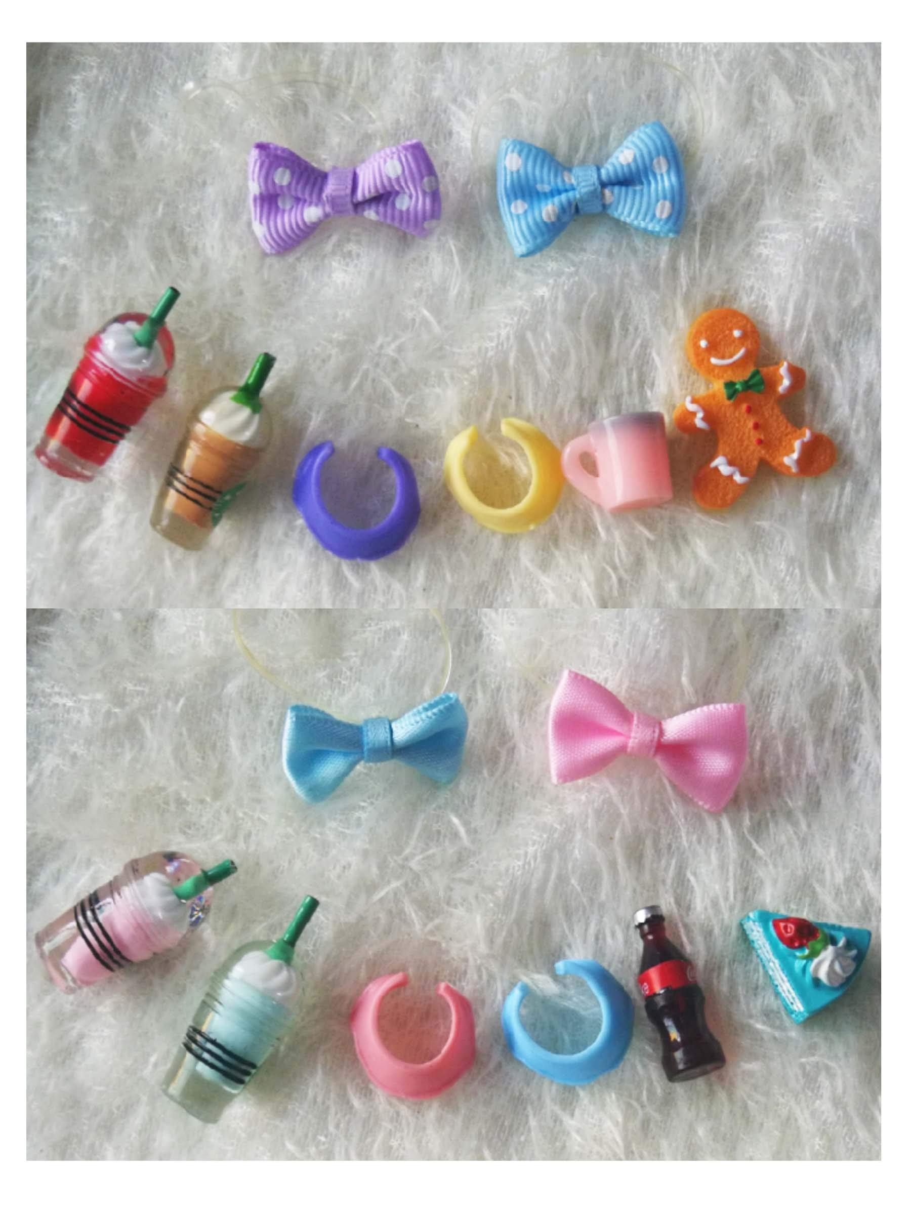 Buy jwrac LPS Accessories 8 PCS (1 Set) Random Bows Drinks Vest Food ...