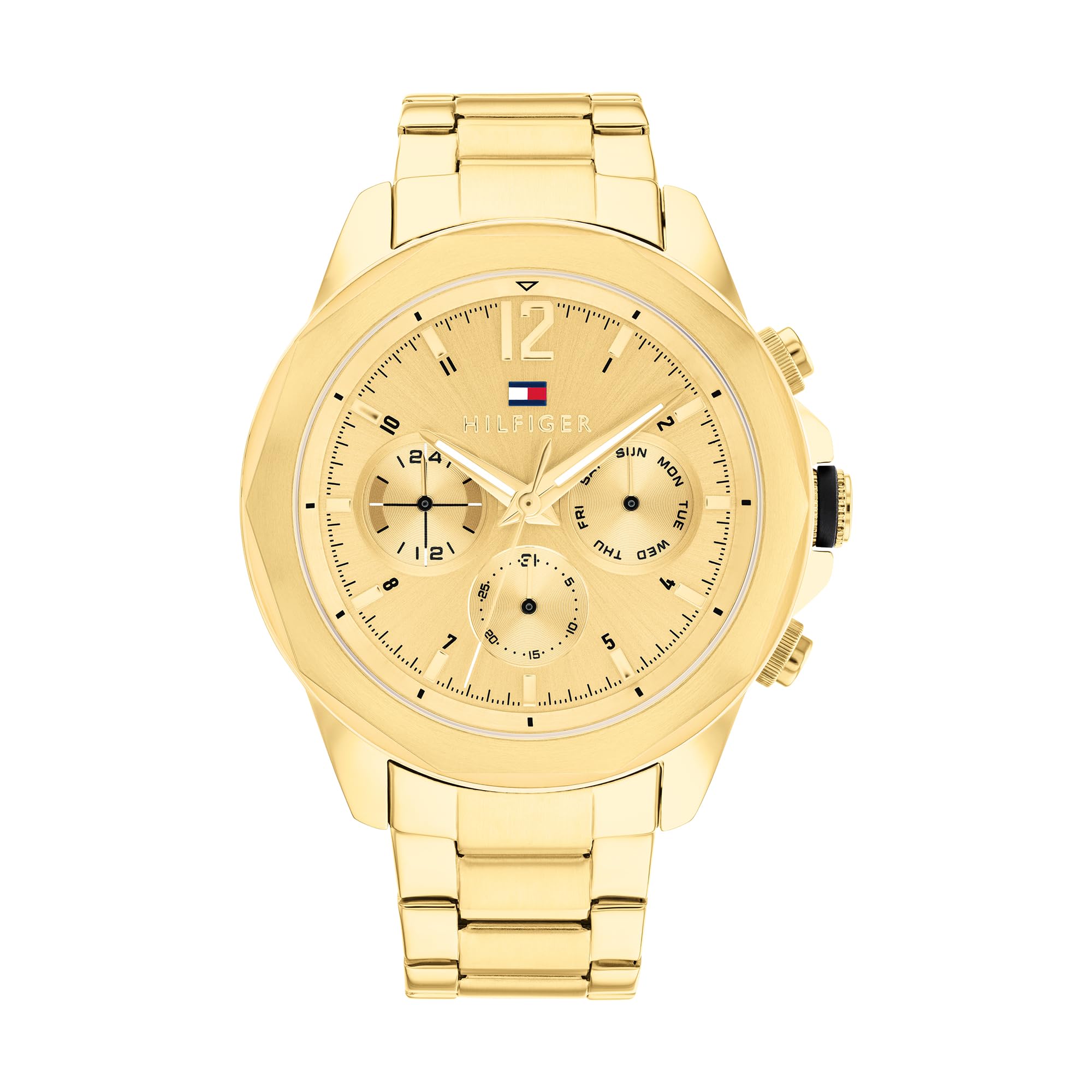 Tommy Hilfiger Reloj Analógico Multifunción de Cuarzo para Hombre con Correa de Acero Inoxidable, de Silicona o de Cuero