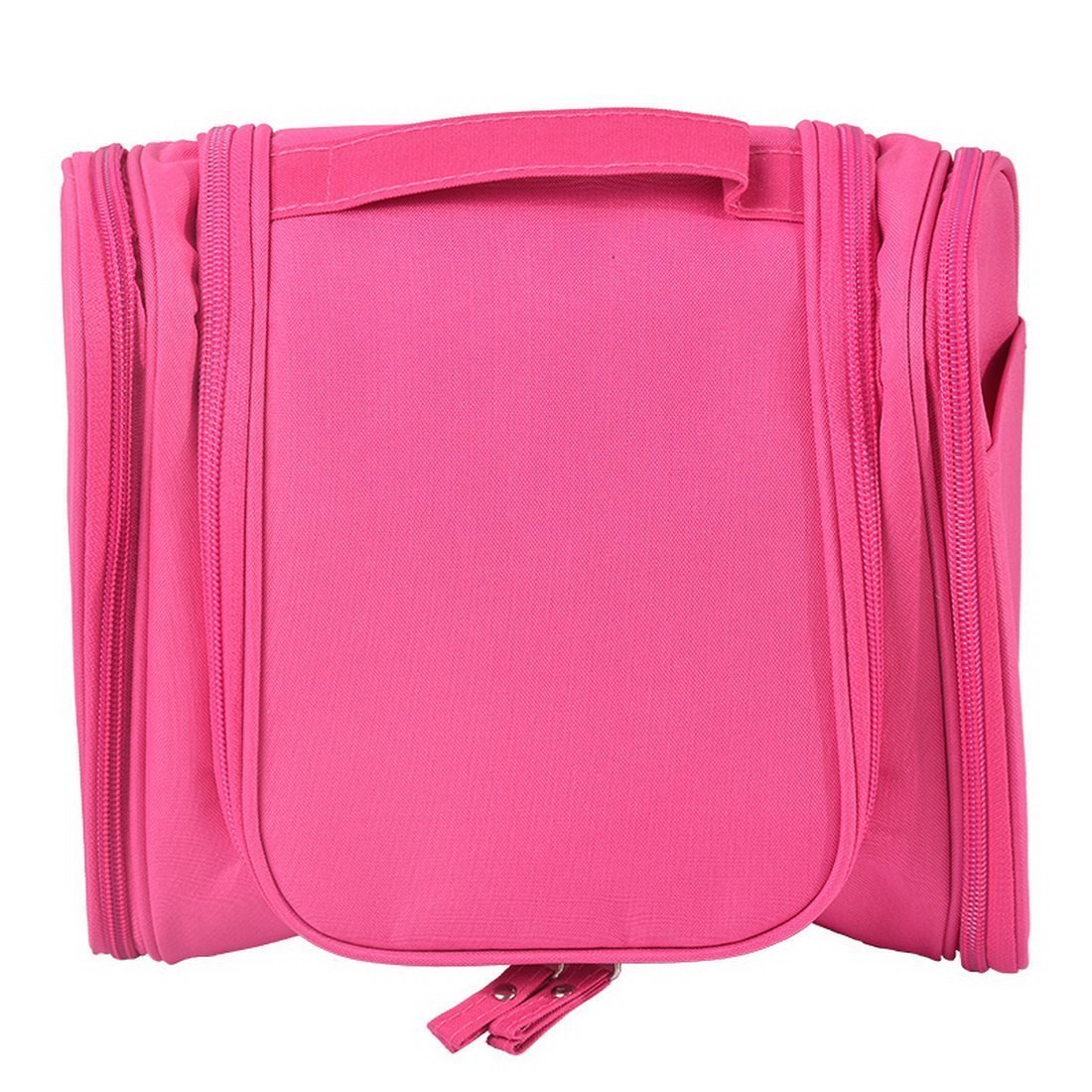 ERHETUS Multifunctional Extra Large Cosmetic Bag for Travel | Makeup Organiser for Accessories for Women | Waterproof Household Grooming Kit Storage Bags with Hook for Hanging for Men - Pink 2