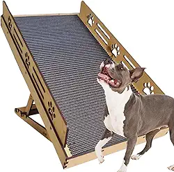 Rampa Pet Antiderrapante com 4 níveis de regulagem com proteção lateral