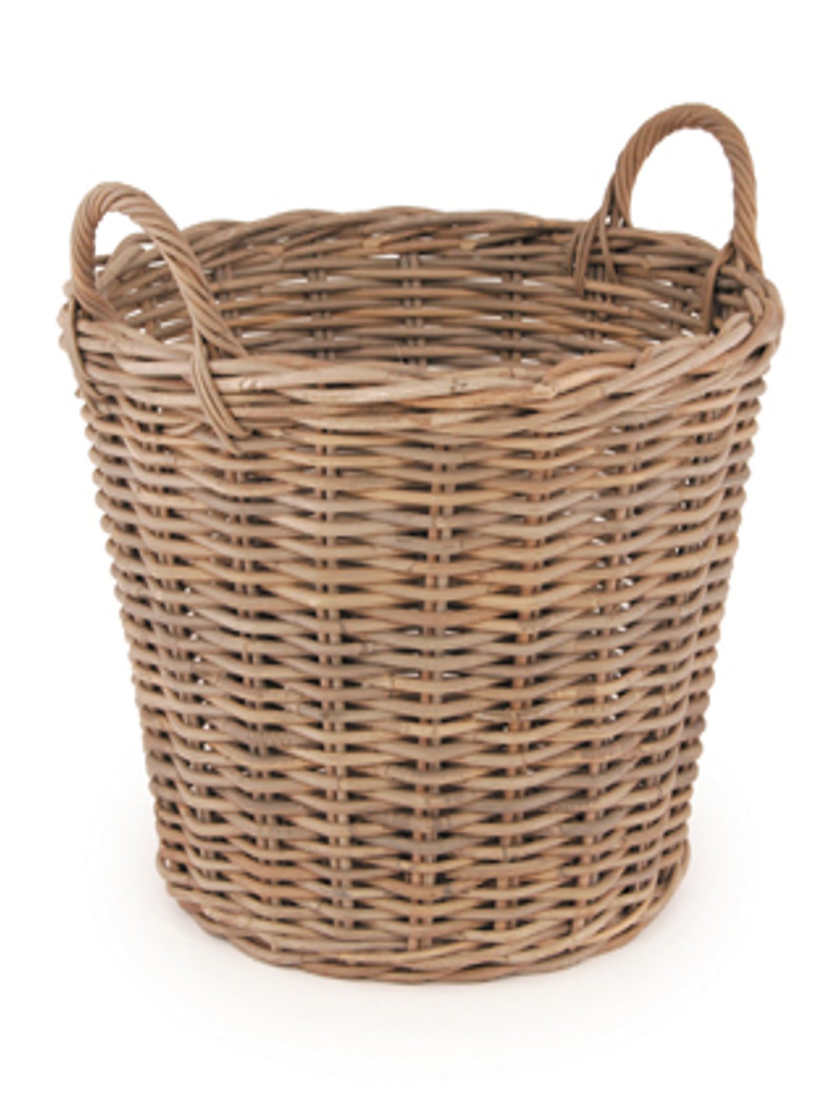 Pacific Lifestyle Tobs Grey Kubu Rattan Round Floor Basket from B&Q