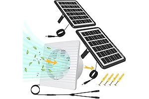 Solar Powered Dog Cage Fan with Anti-Backflow Valve