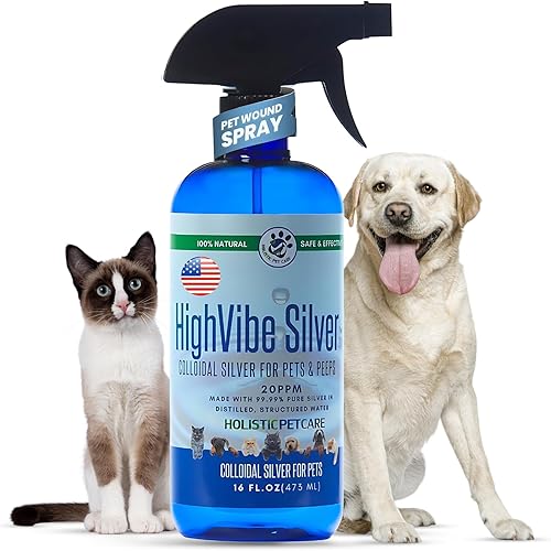 Miniatura 10 de HighVibe Silver -Plata coloidal para mascotas 32 oz-Perros de plata coloidales, gatos de plata coloidal