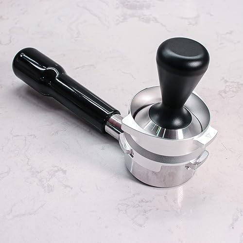 Miniatura 5 de FIRJOY Embudo dosificador espresso de 2.126 in para portafiltros Breville Barista (aleación de aluminio-plata)