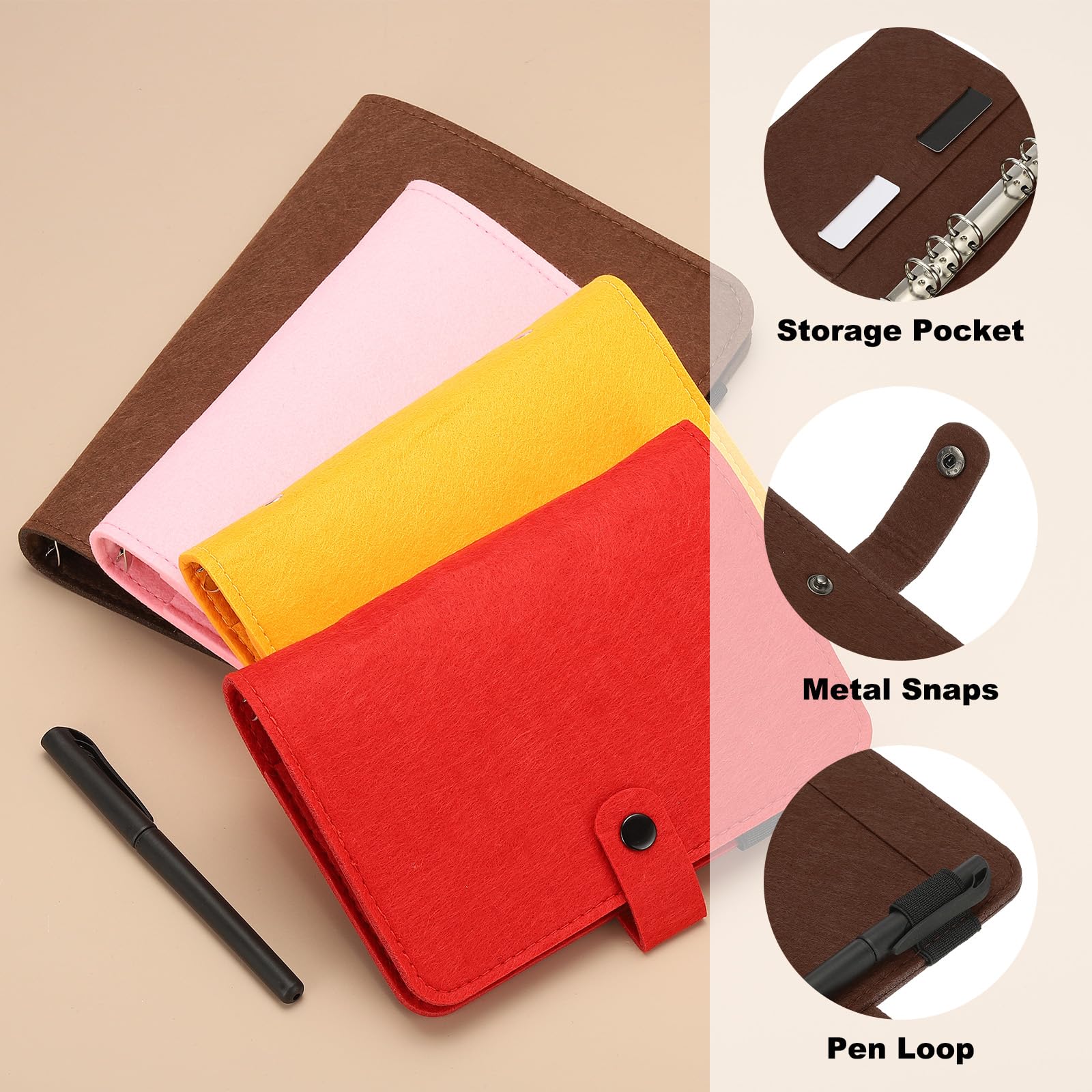 PATIKIL A5 Felt Binder - Image 3