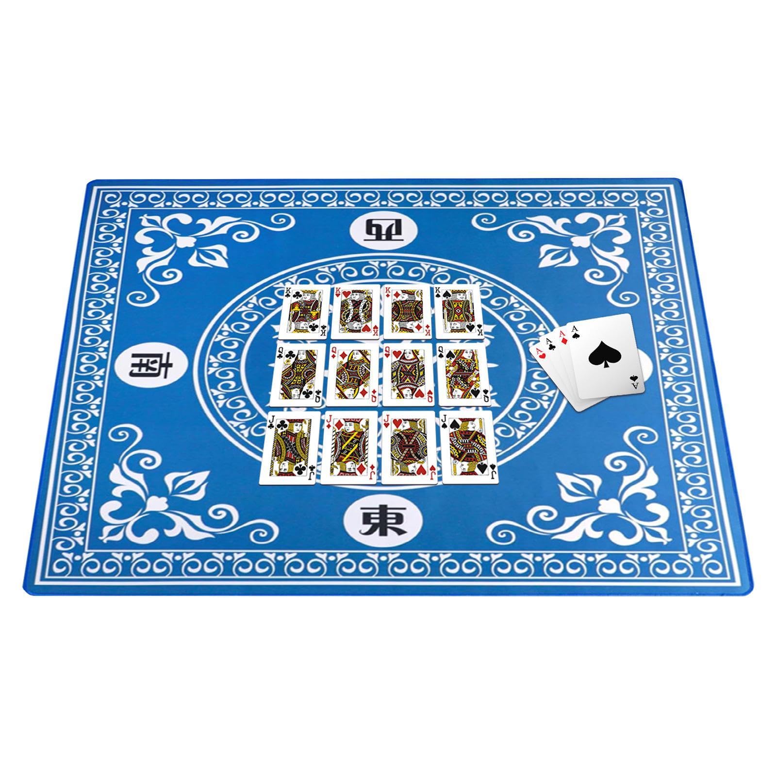 Mata stołowa Mahjong – 80 x 80 cm, kwadratowa mata na stół do gier