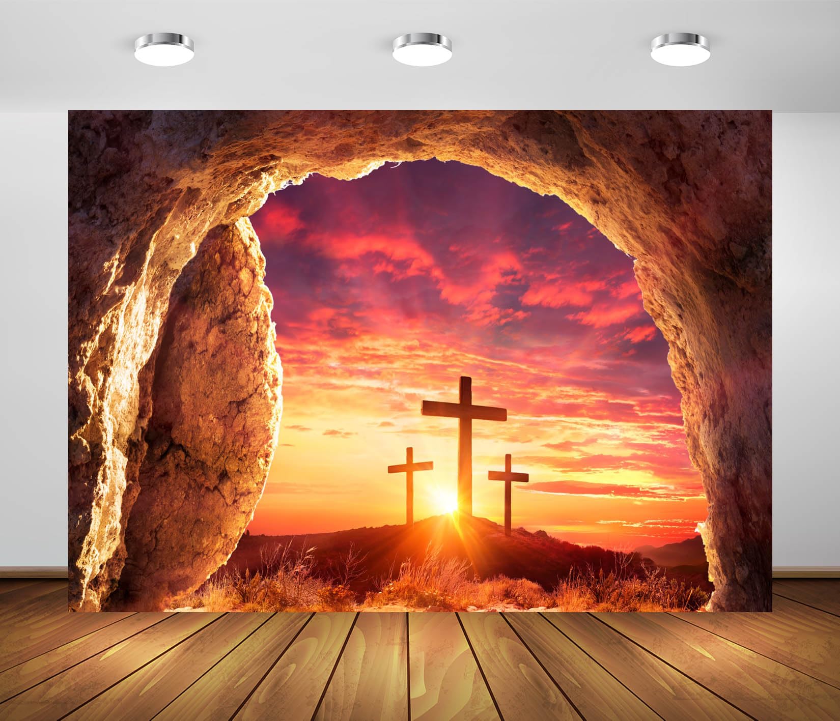 Amazon.com : BELECO 15x10ft Fabric Easter Tomb Backdrop