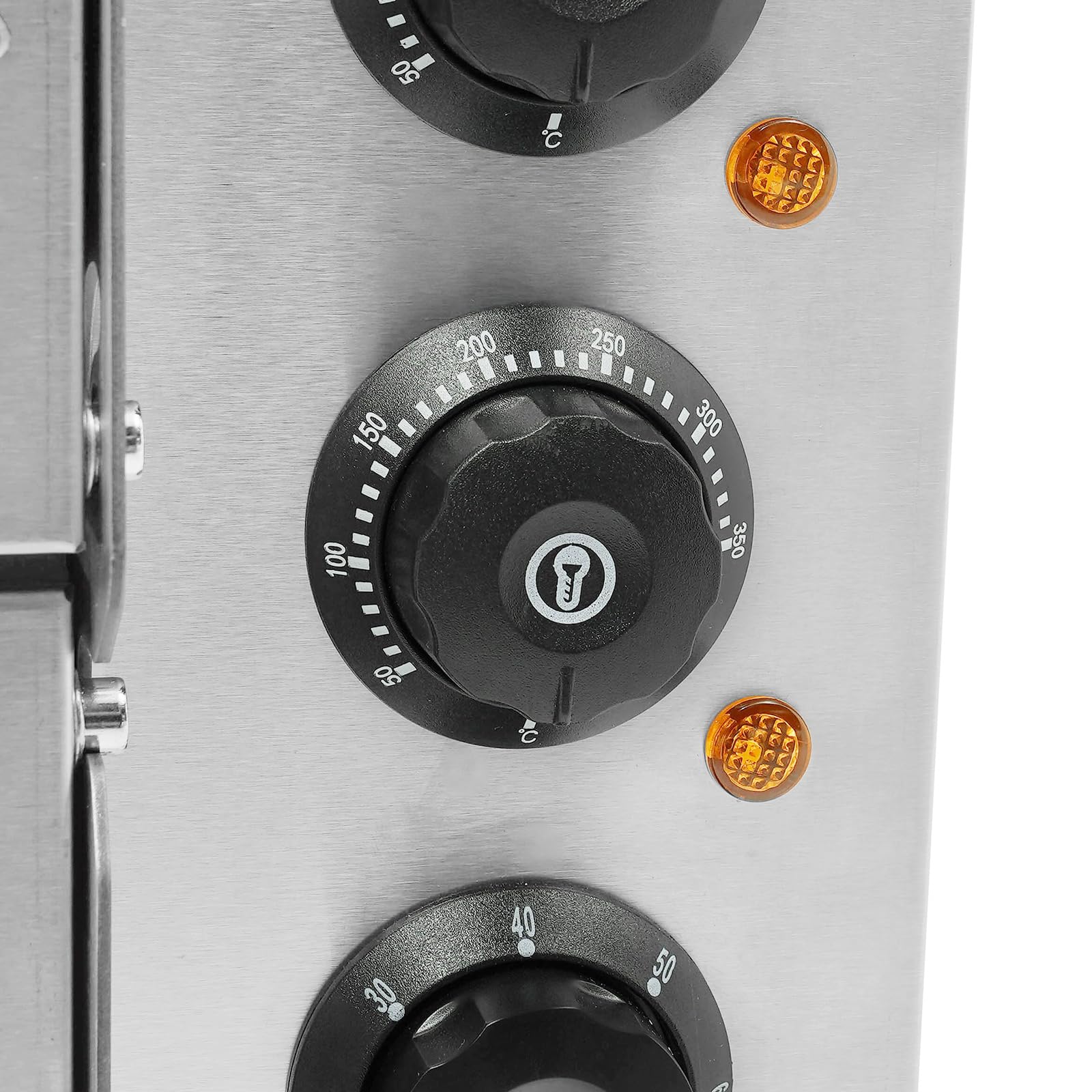 Forno elettrico a doppio piano, 3000 W, 50-350 °C, regolazione precisa della temperatura, funzione timer da 1 a 60 minuti, 20 l, in acciaio inox 201, con finestra resistente al calore, per ristoranti