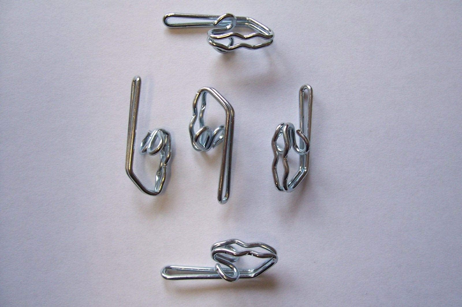 EliteKoopers Zinc Plated Heavy Duty Metal Curtain Hooks (50 Pcs)