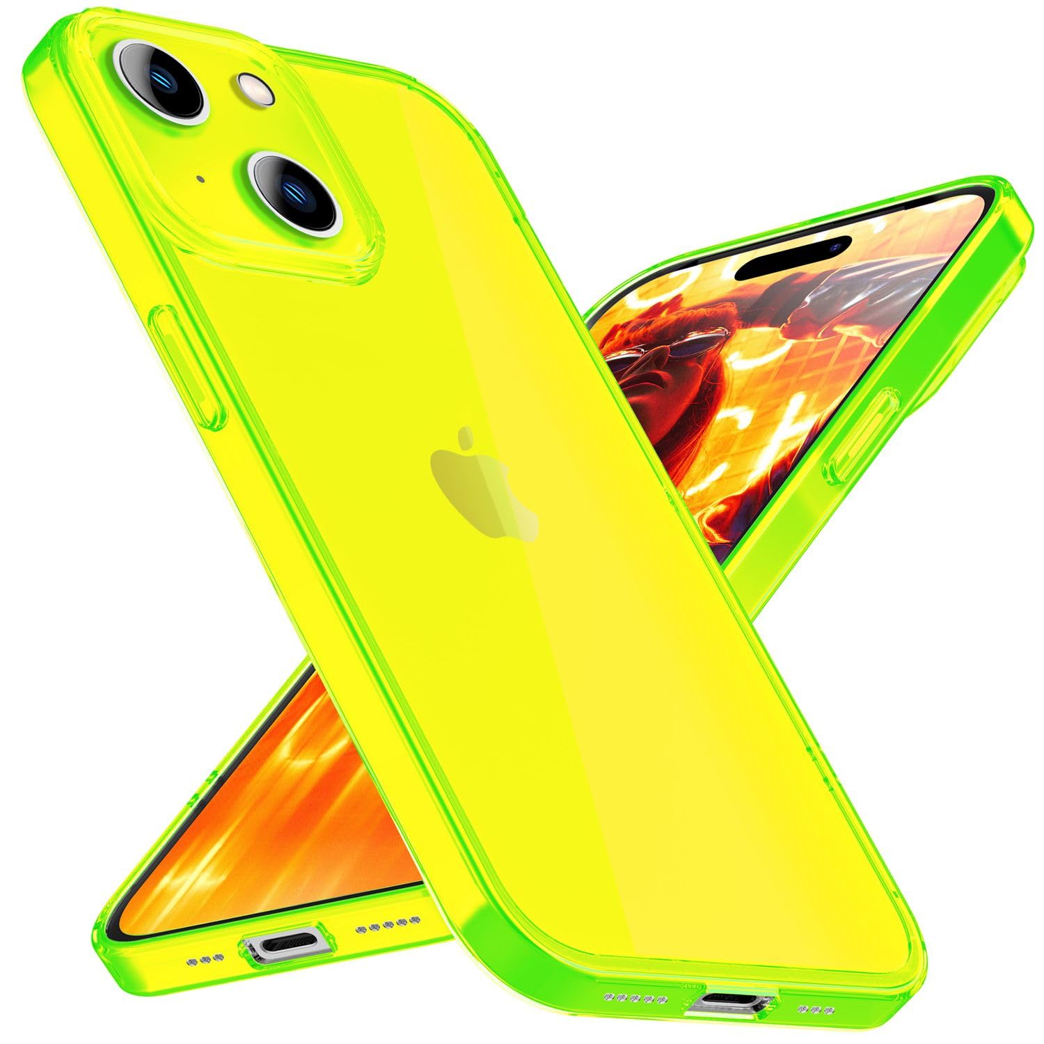 NALIA Cover Chiaro Smerigliato Per IPhone 15 Pro - Custodia Traslucida Opaca Anti-Giallo Con Cornice In Silicone