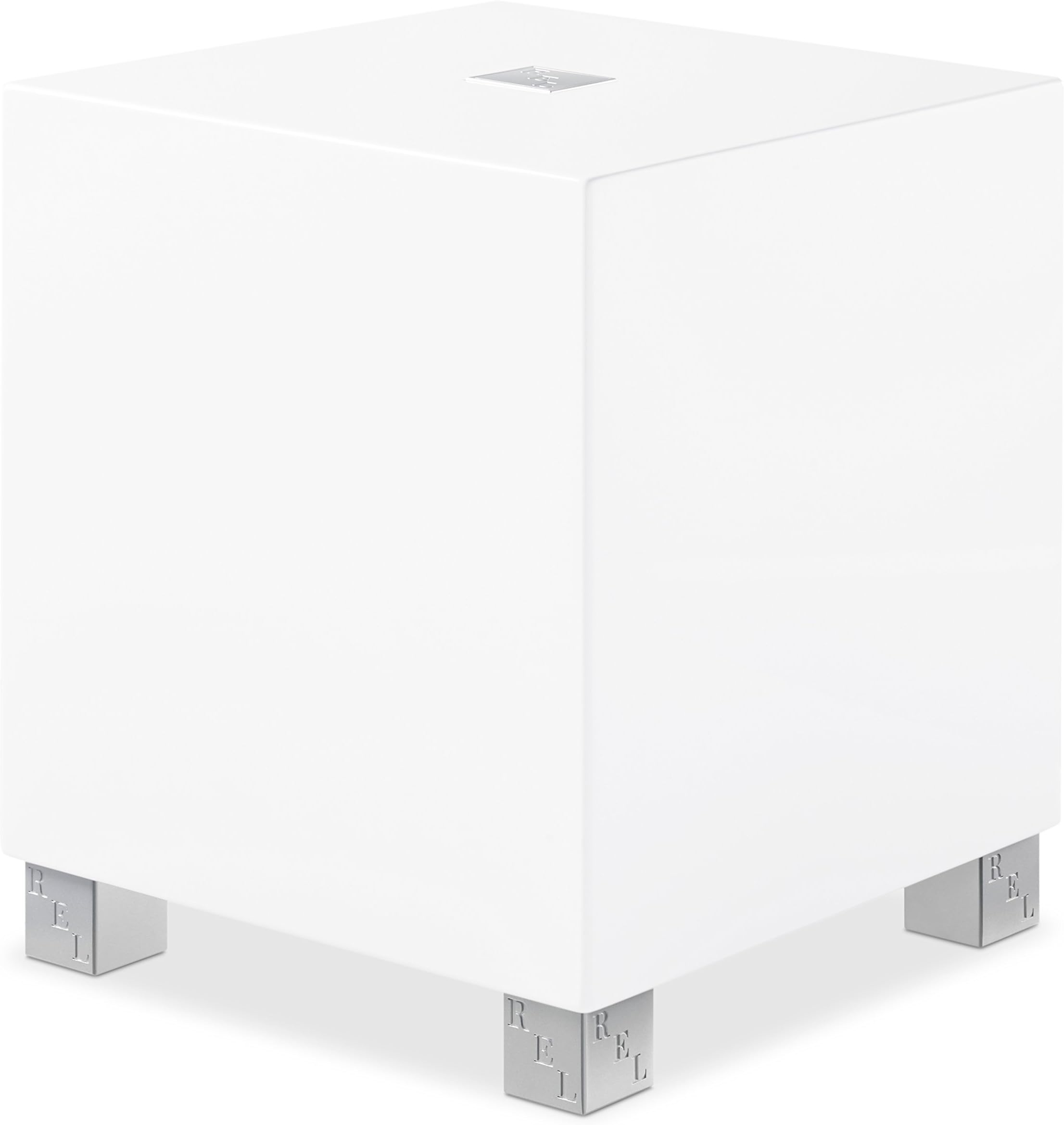REL Acoustics T/5i Subwoofer, 8 inch Down-Firing Driver, Arrow™ Wireless Port, High Gloss White
