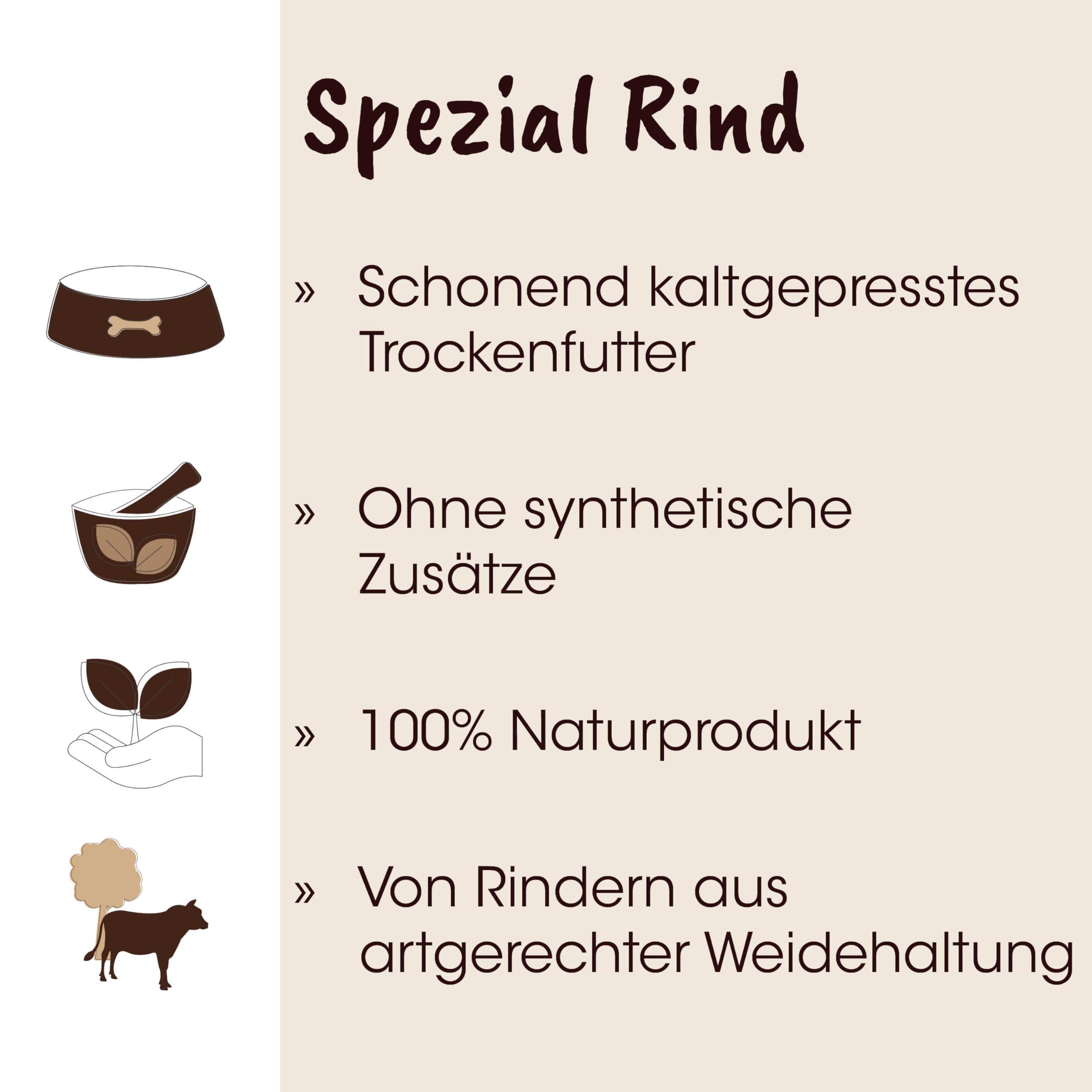 cdVet Fit-Crock Hundefutter trocken Spezial Rind Mini 10 kg, purinarm & getreidefrei