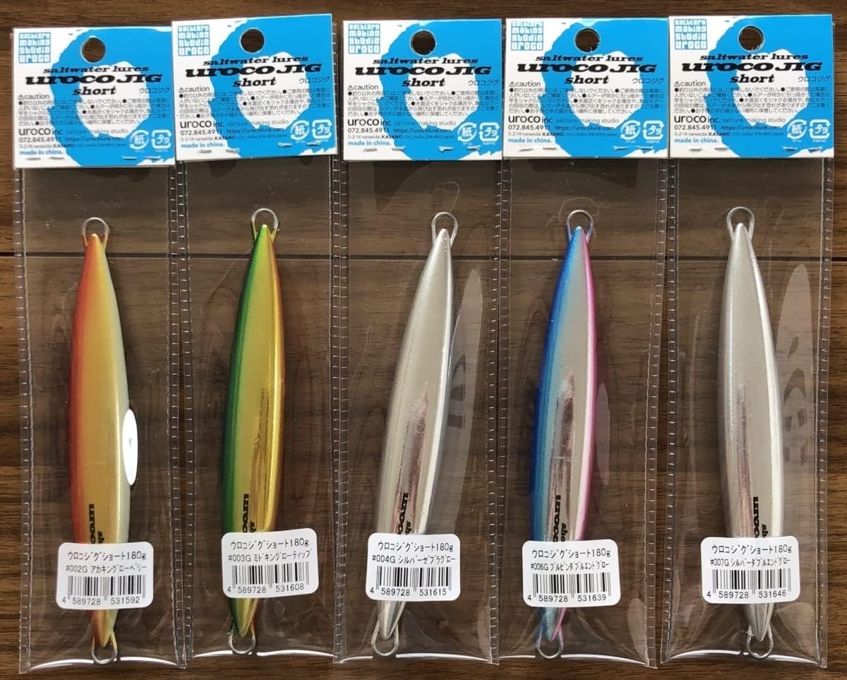 ウロコジグ ショート120g 5個セット ウロコジグ ショート 180g 5色セット ウロコジグ 120g 80g