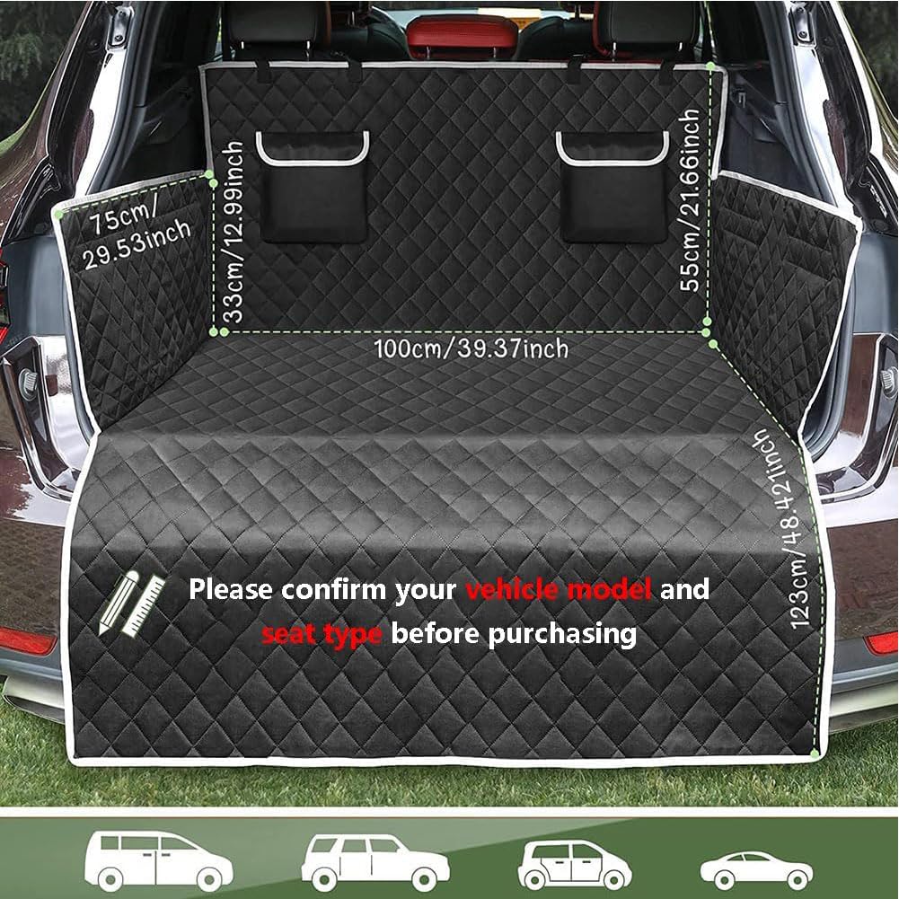 Protector Maletero para Audi SQ5 2013-2025, Funda Coche Perro Maletero Alfombrilla Protector Resistente a Arañazos con Protección Lateral,A