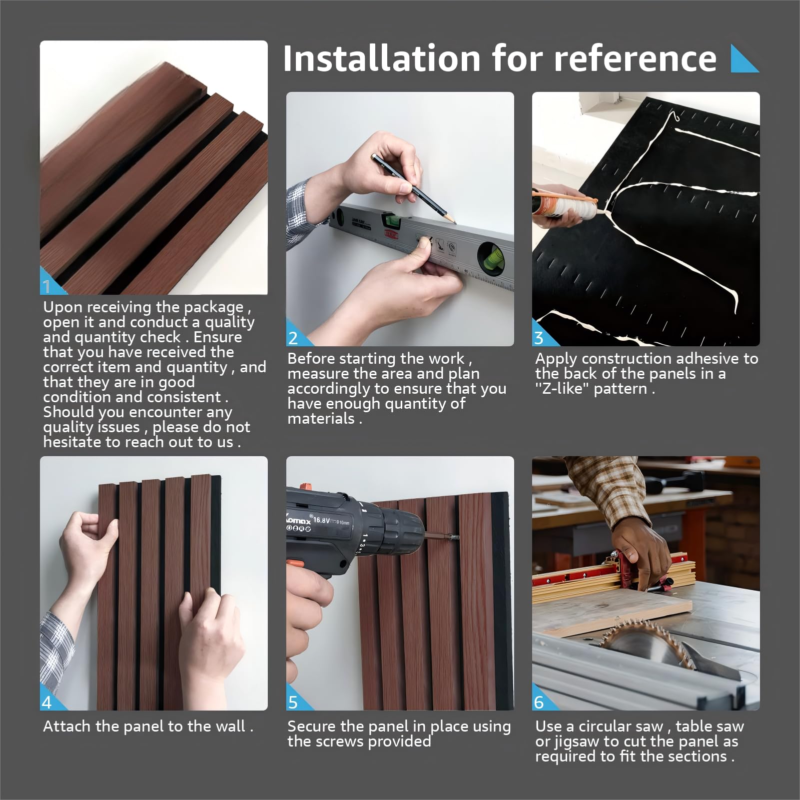 NAVREX 2 pannelli acustici a doghe in legno massello, per parete e soffitto, pannelli fonoassorbenti 3D scanalati, finitura noce, pannelli insonorizzanti per Home Theater, decorazione per ufficio e