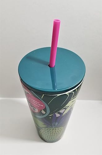 Miniatura 6 de Starbucks Hawaii Collection - Vaso de acero inoxidable de 24 onzas con diseño de hojas de palmera